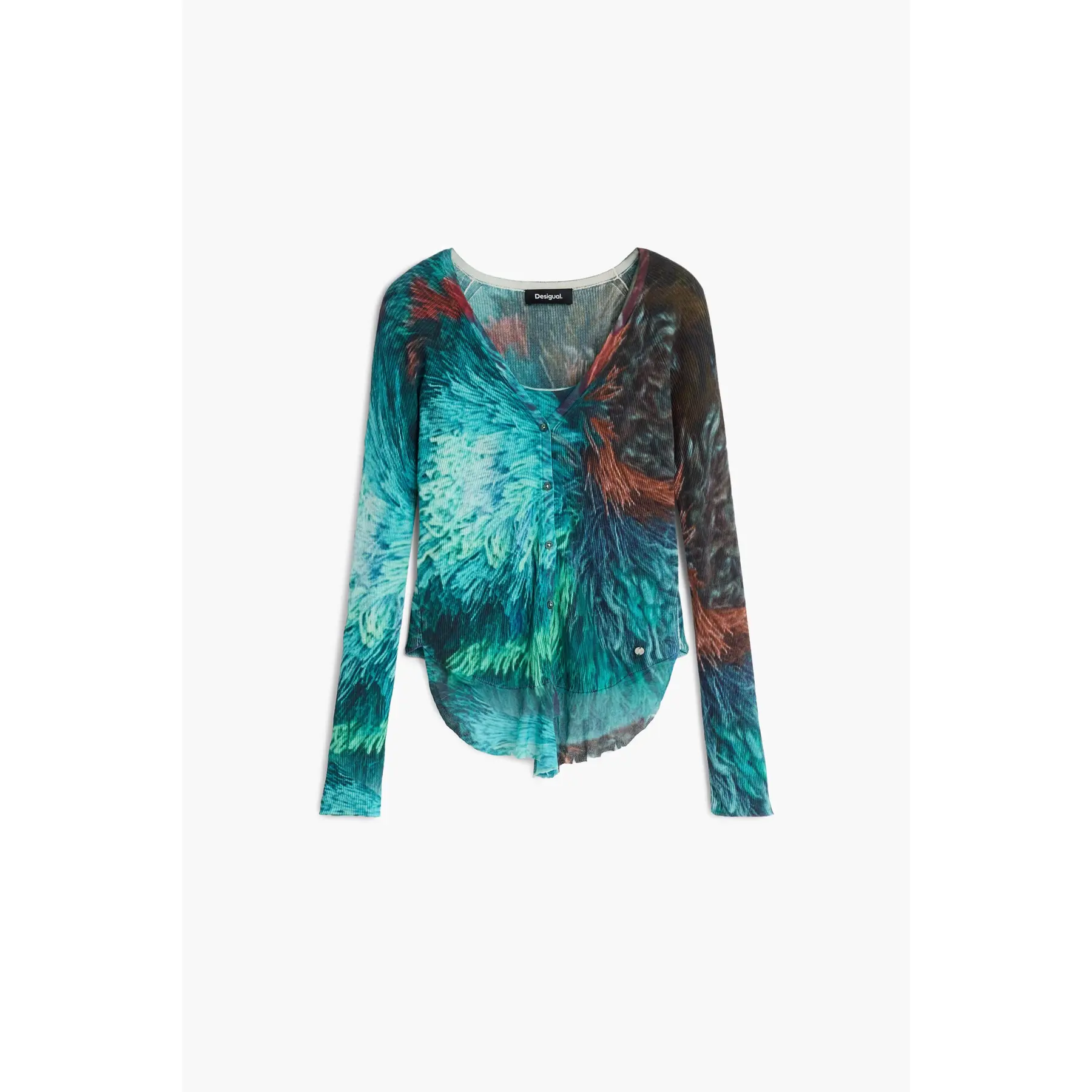 Desigual Damen Türkis Pullover Lacroix