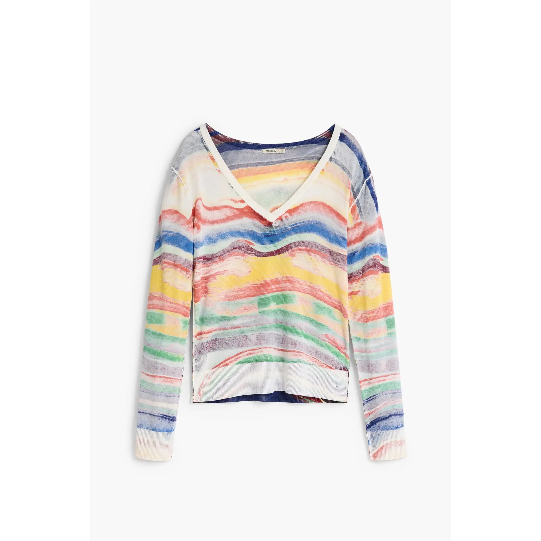 Desigual Damen Jaune Pullover