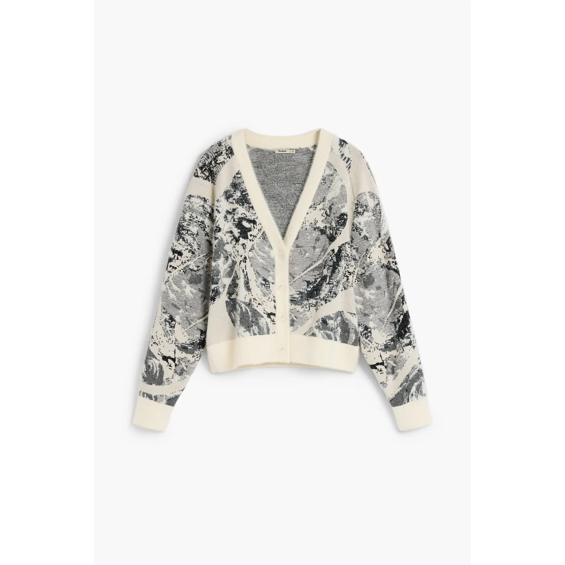 Desigual Women's Blanc Woman Sweater Lacroix