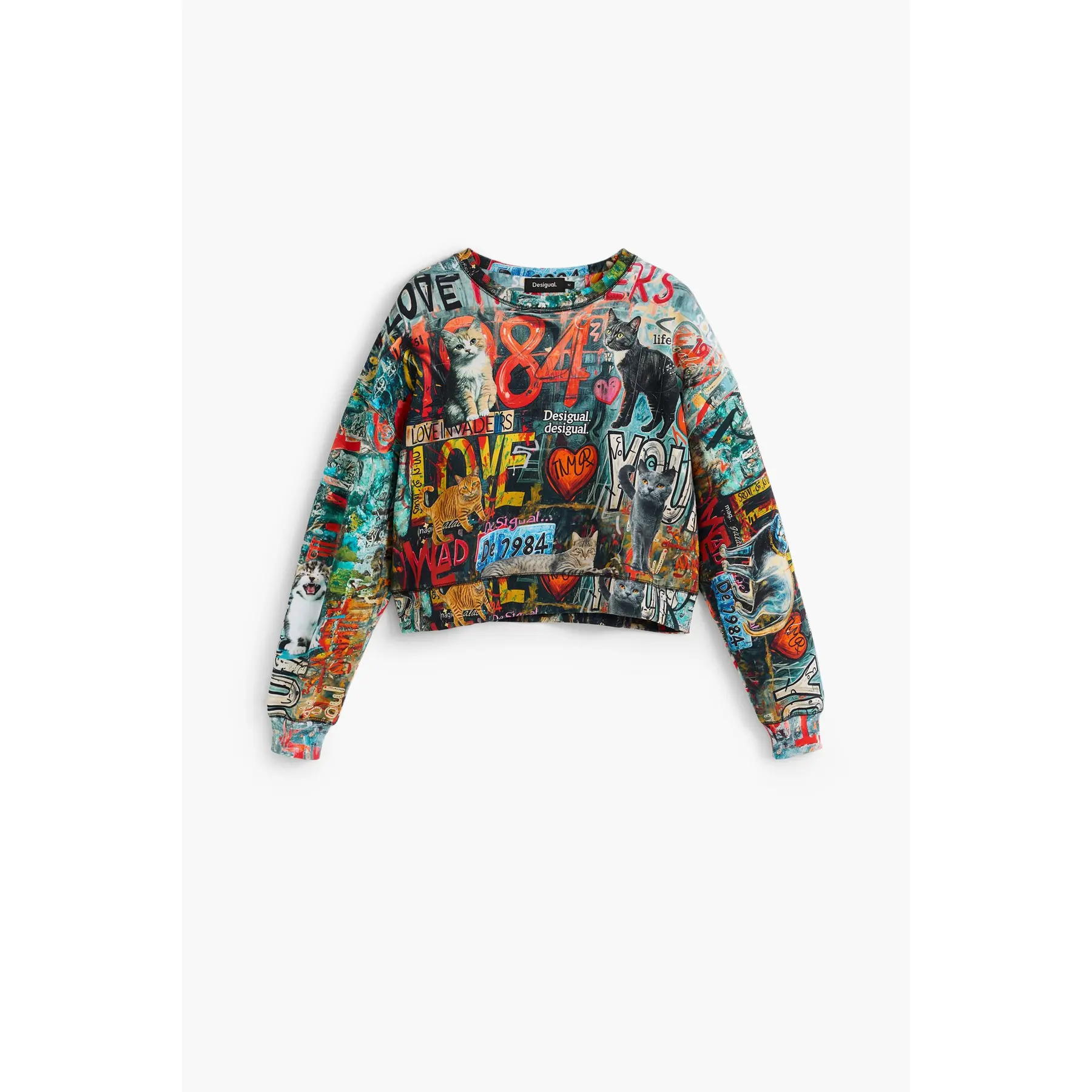 Desigual Noir Sweatshirt Woman