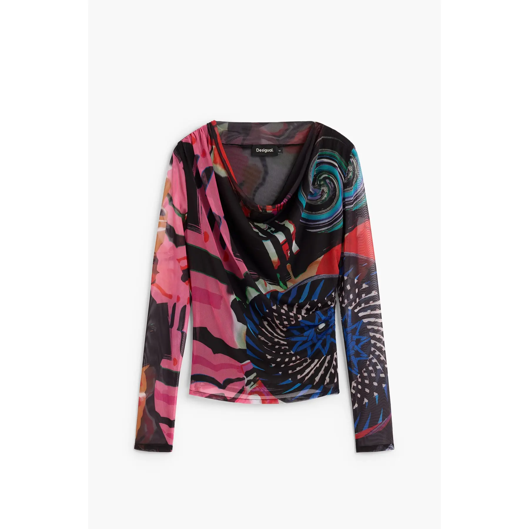 Desigual Women's Multicolore T-Shirt Lacroix
