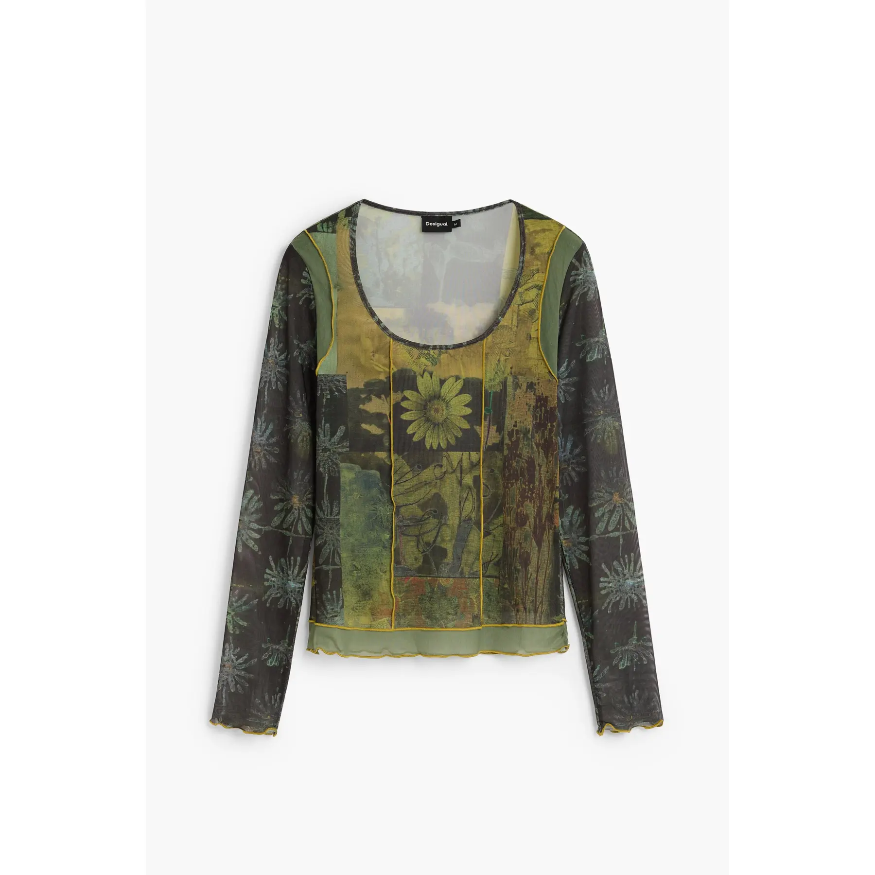 Desigual Donna Noir Maglietta A Manica Lunga Da Vilna