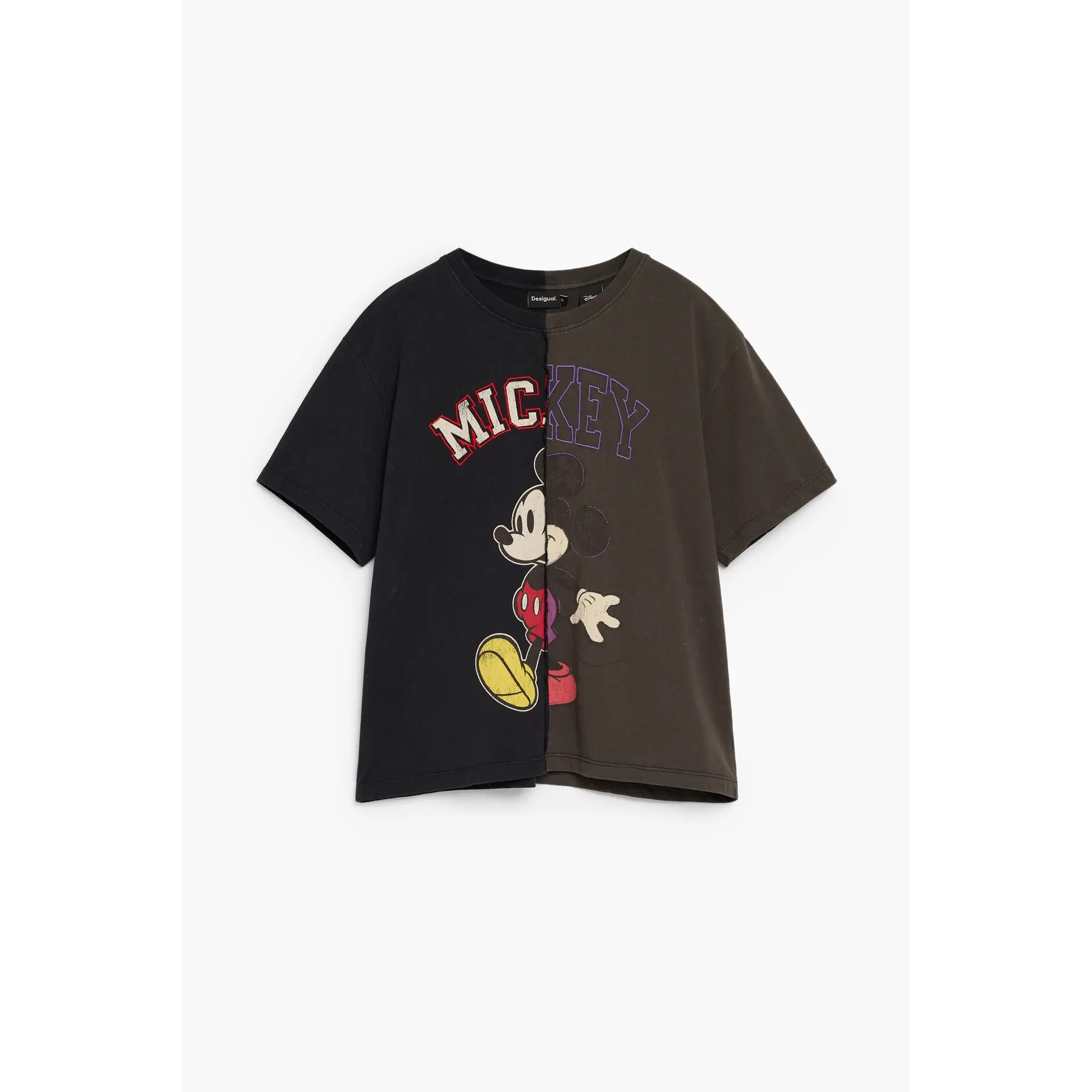 Desigual Femme Gris T-Shirt Mickey
