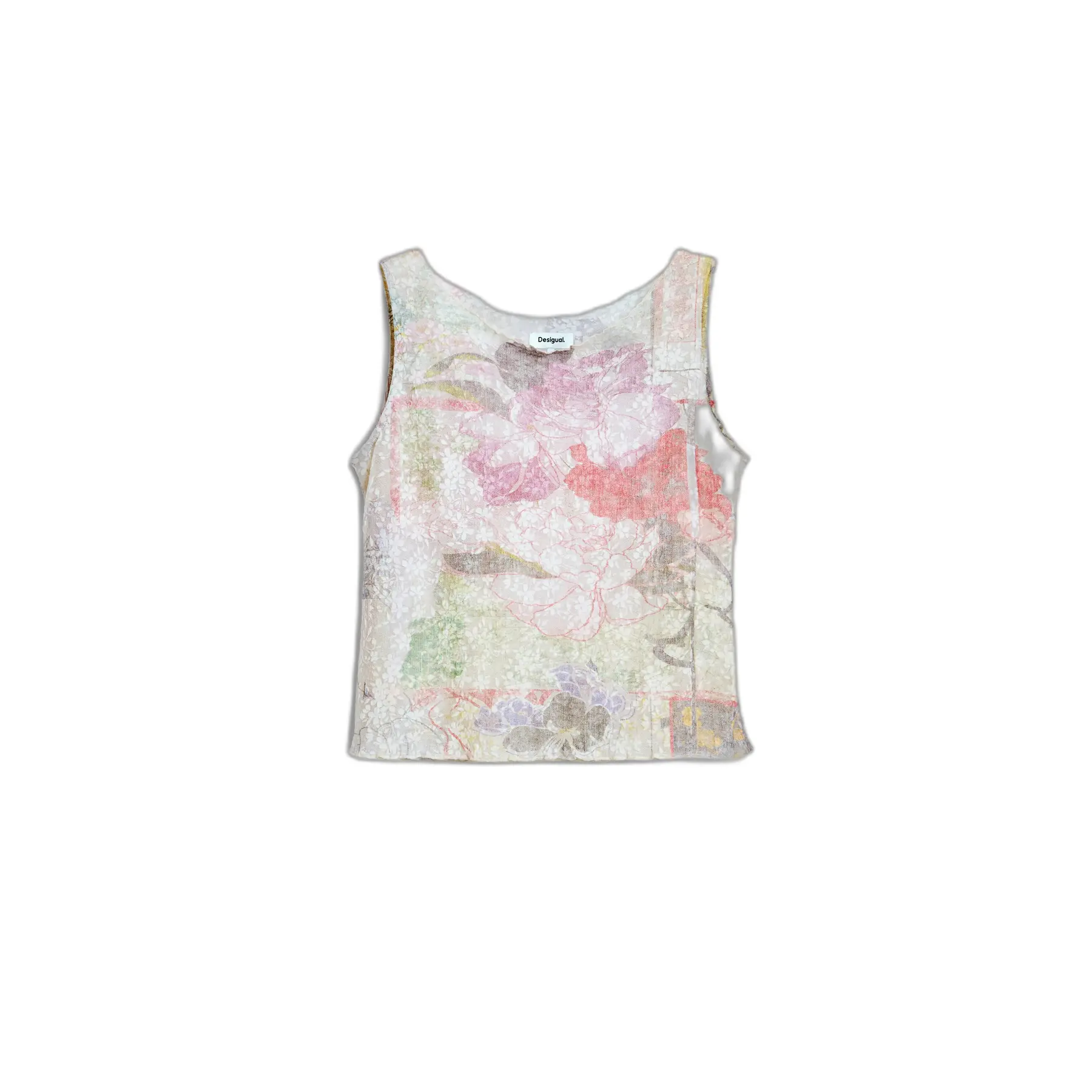 Desigual Women's Blanc Tank Top Lotusia