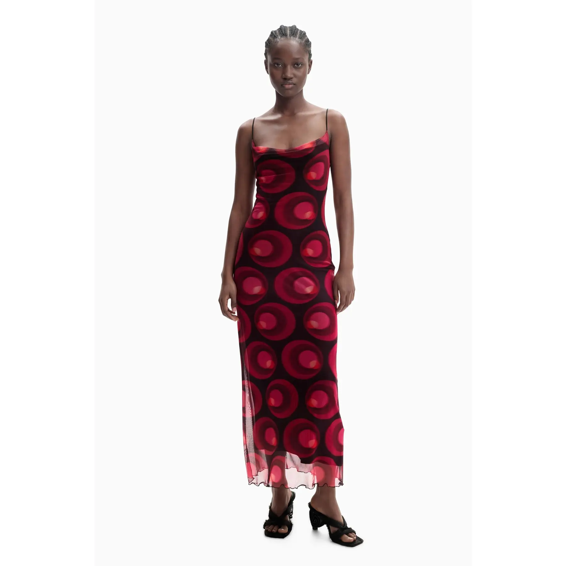 Desigual Donna Noir Vestito Da Bruselas