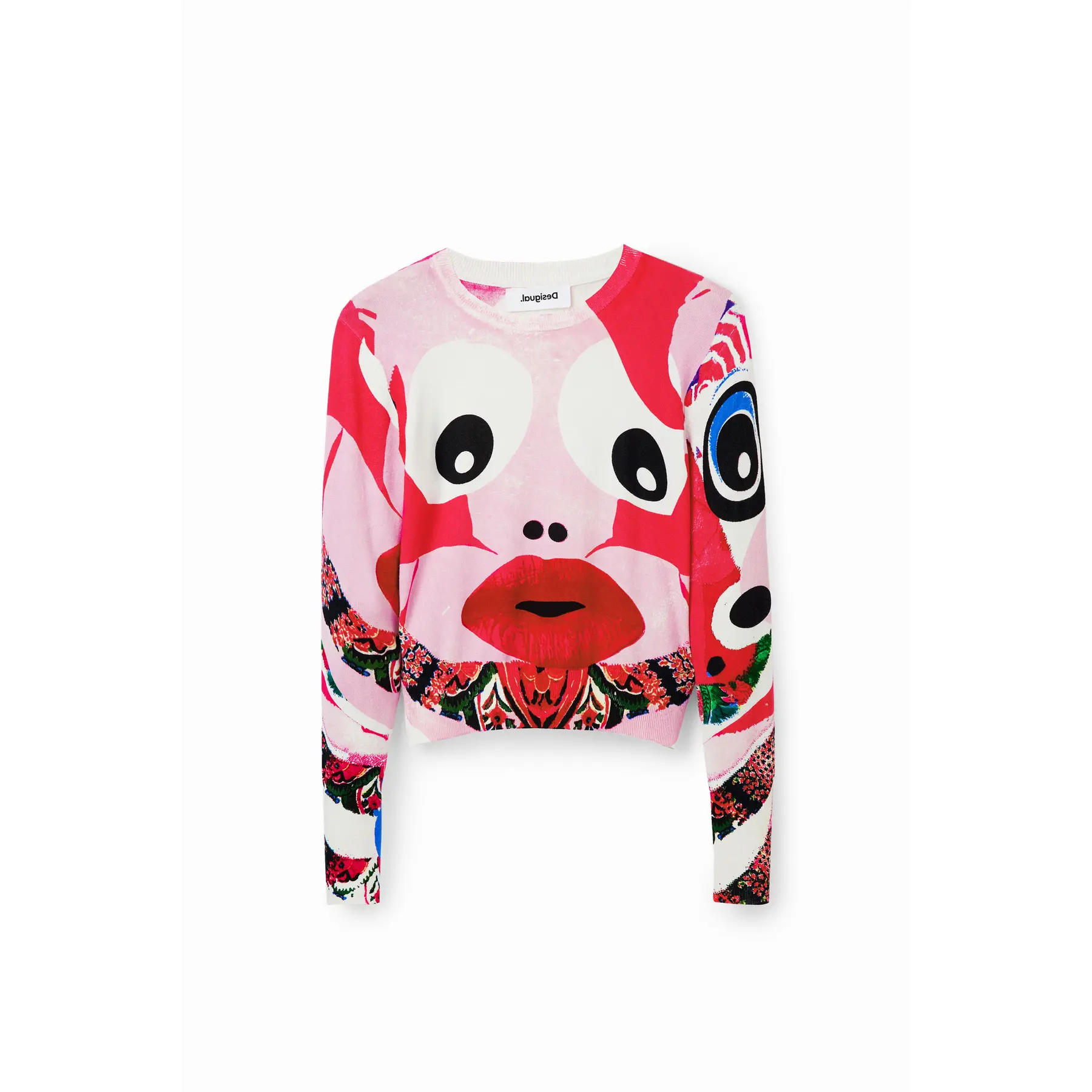 8445110401286 - Pullover Gesichter Frau M Christian Lacroix