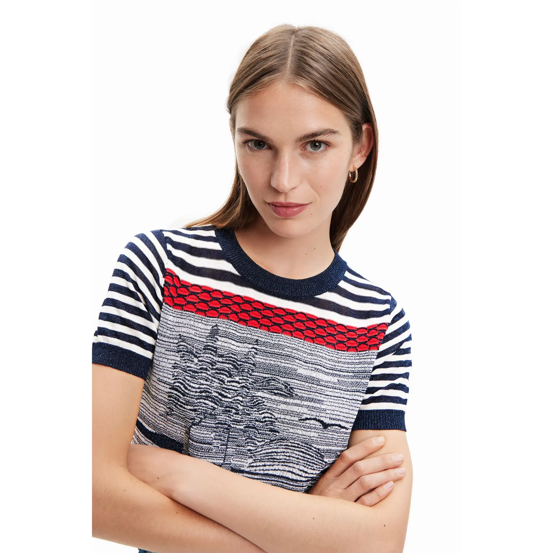 Desigual Maglietta Donna A Maniche Corte - T-Shirt Originale E Colorata Con Stile Unico - 3