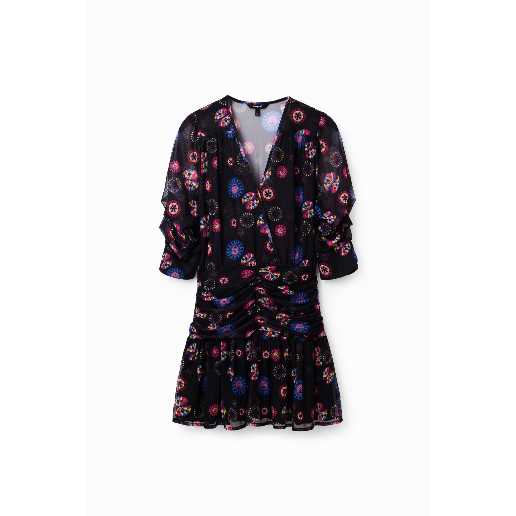 8445110393239 - Kurzes drapiertes Kleid Frau M Christian Lacroix