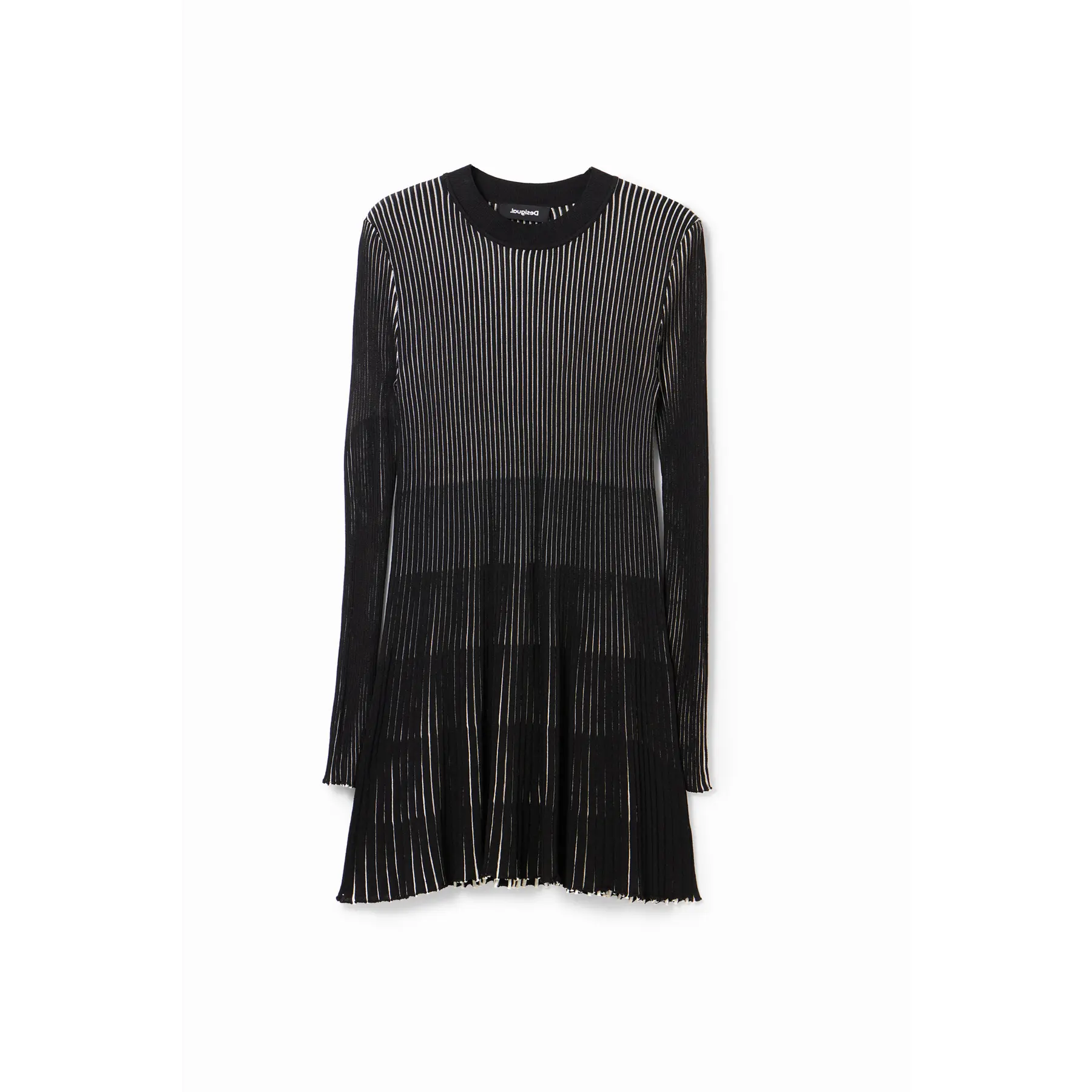 8445110464366 - Kurzes Kleid aus geripptem Stoff Frau Desigual