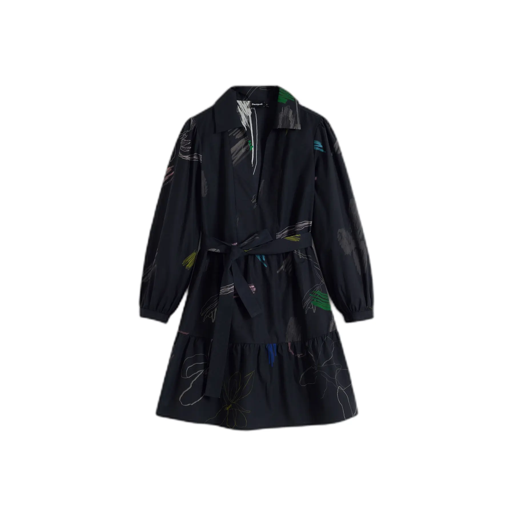 8445110707357 - Kleid mit langen Ärmeln Damen Pisos