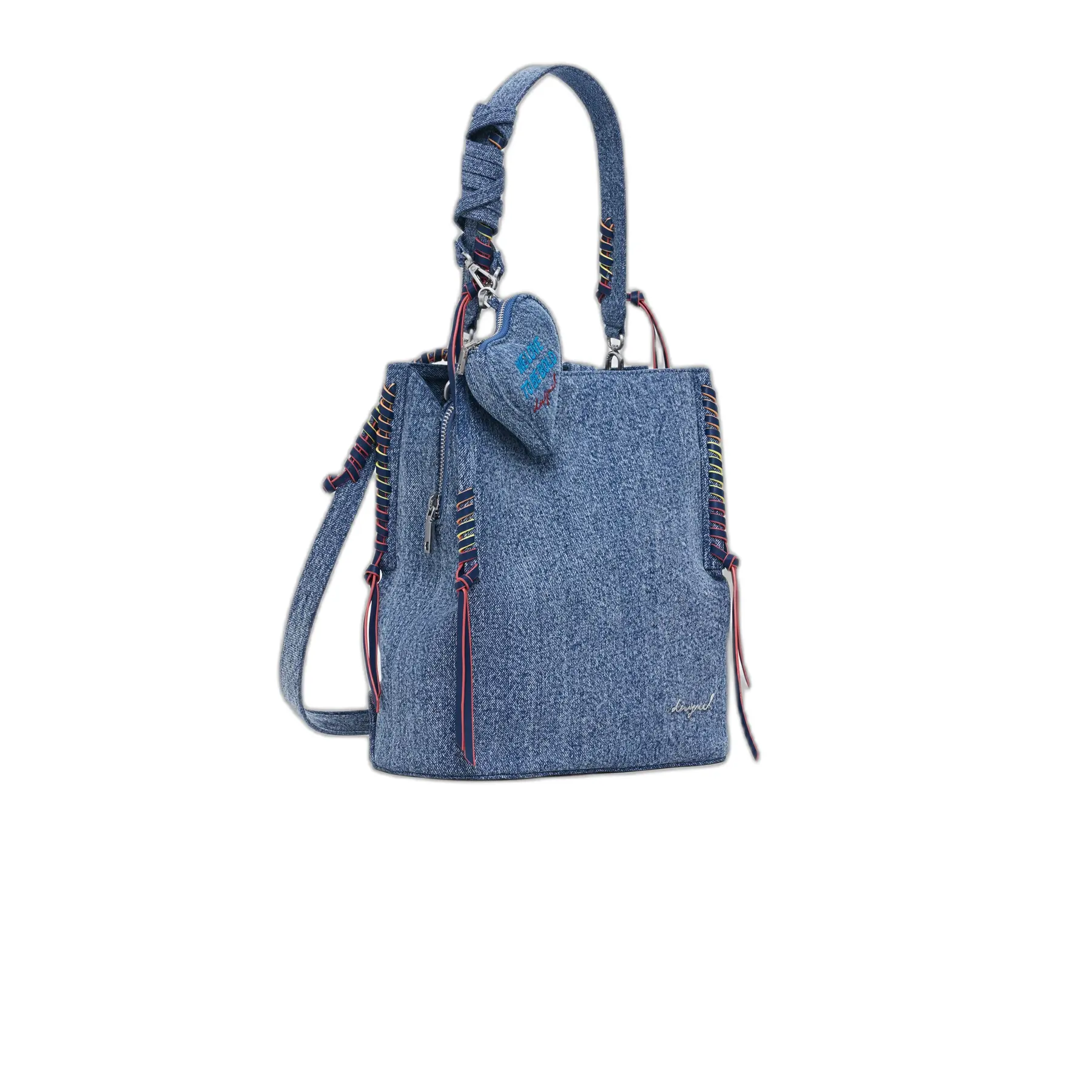 Desigual Donna Bleu Zaino In Jeans Da Torio Sumy Mini Soft