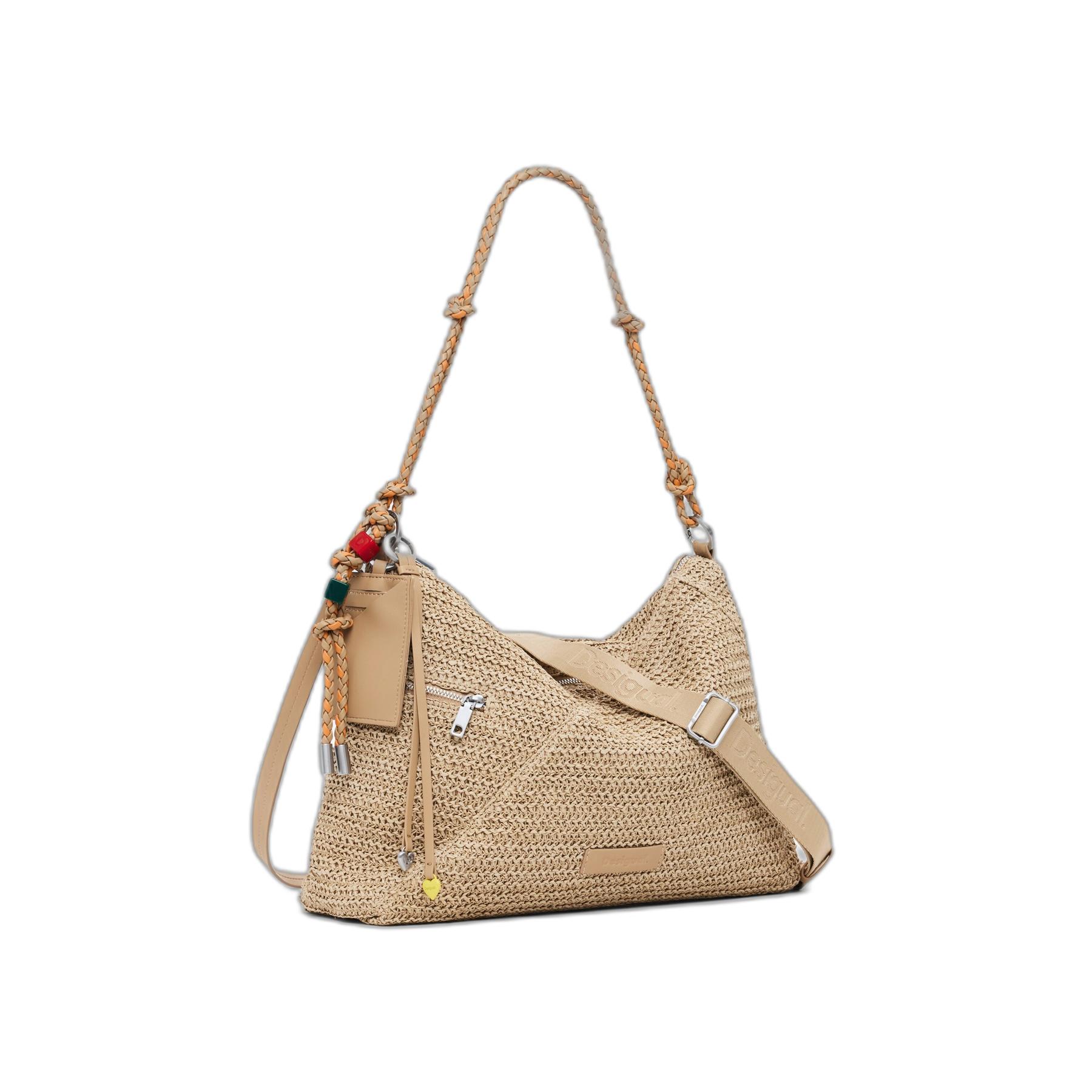 8445110771662 - Damentasche aus Raffia Half Logo Leiria