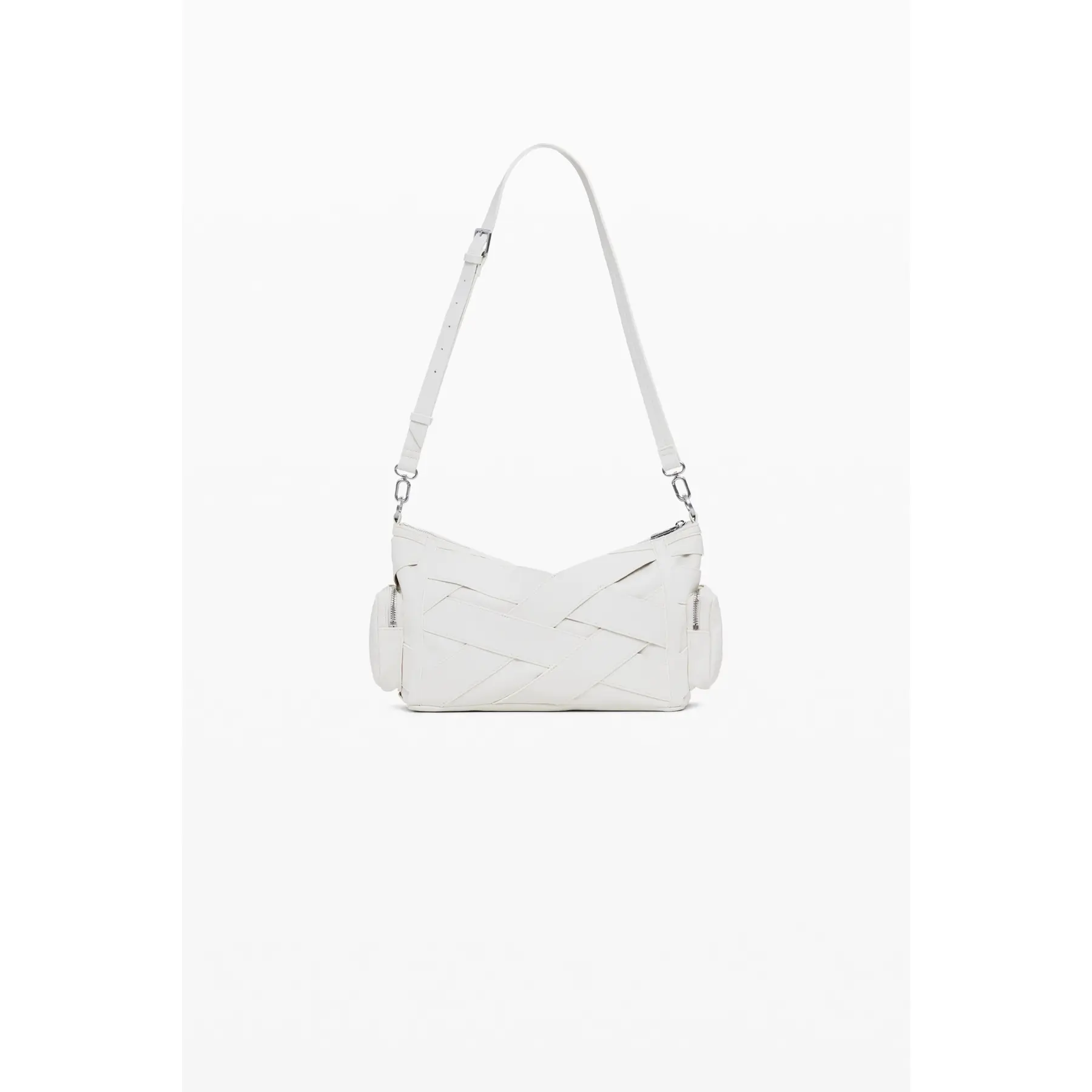 Desigual Donna Blanc Borsa A Tracolla Da Cromo Habana