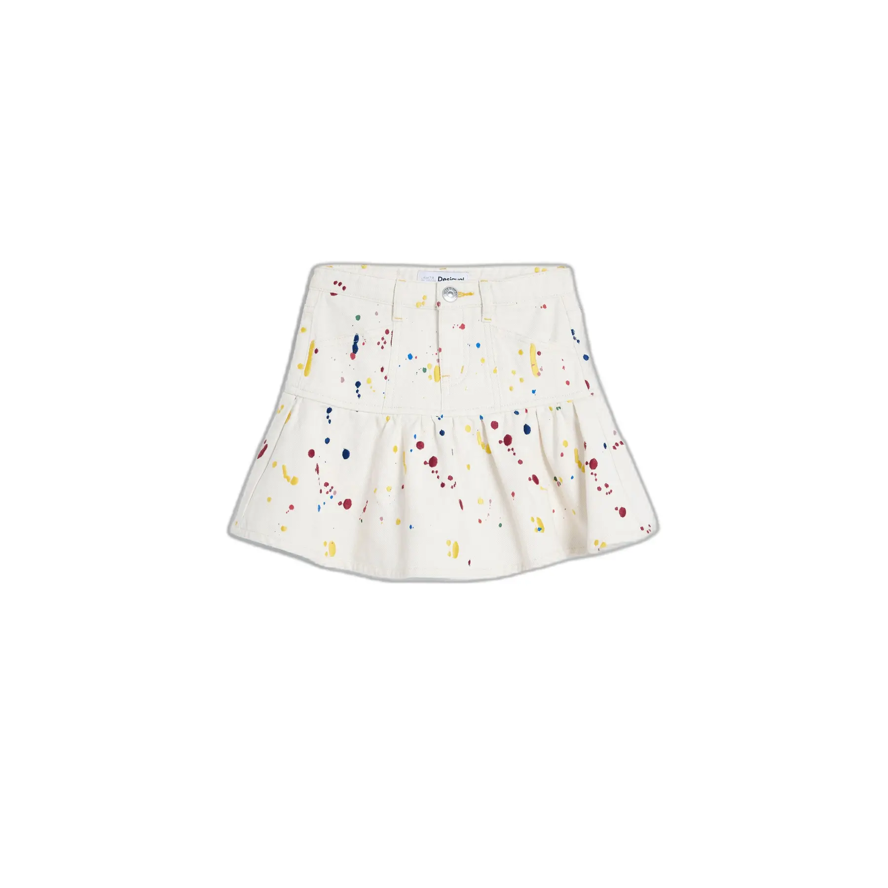 Desigual Girls Multicolore Mini Skirt Splash