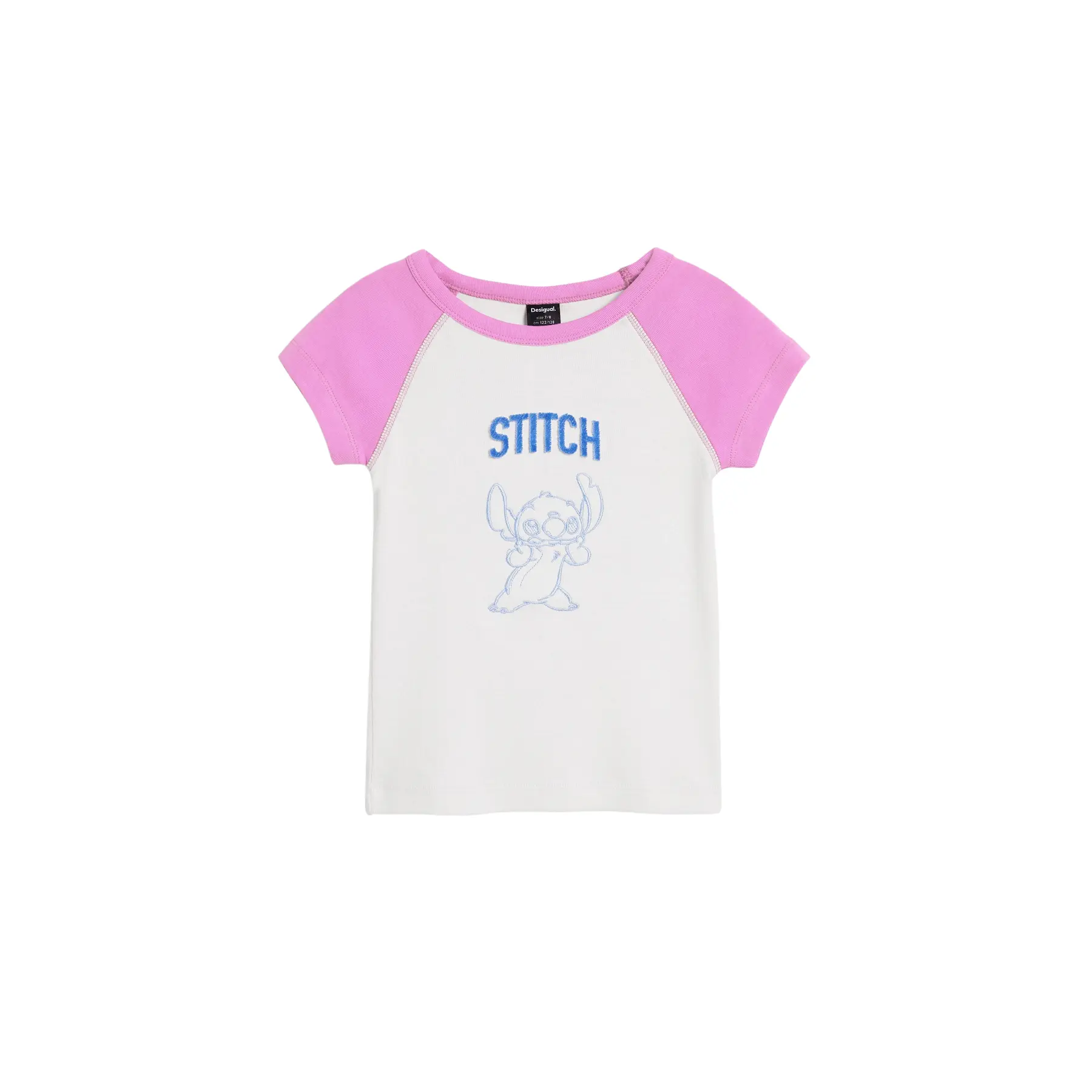 Desigual Girls Blanc 'S T-Shirt Stitch