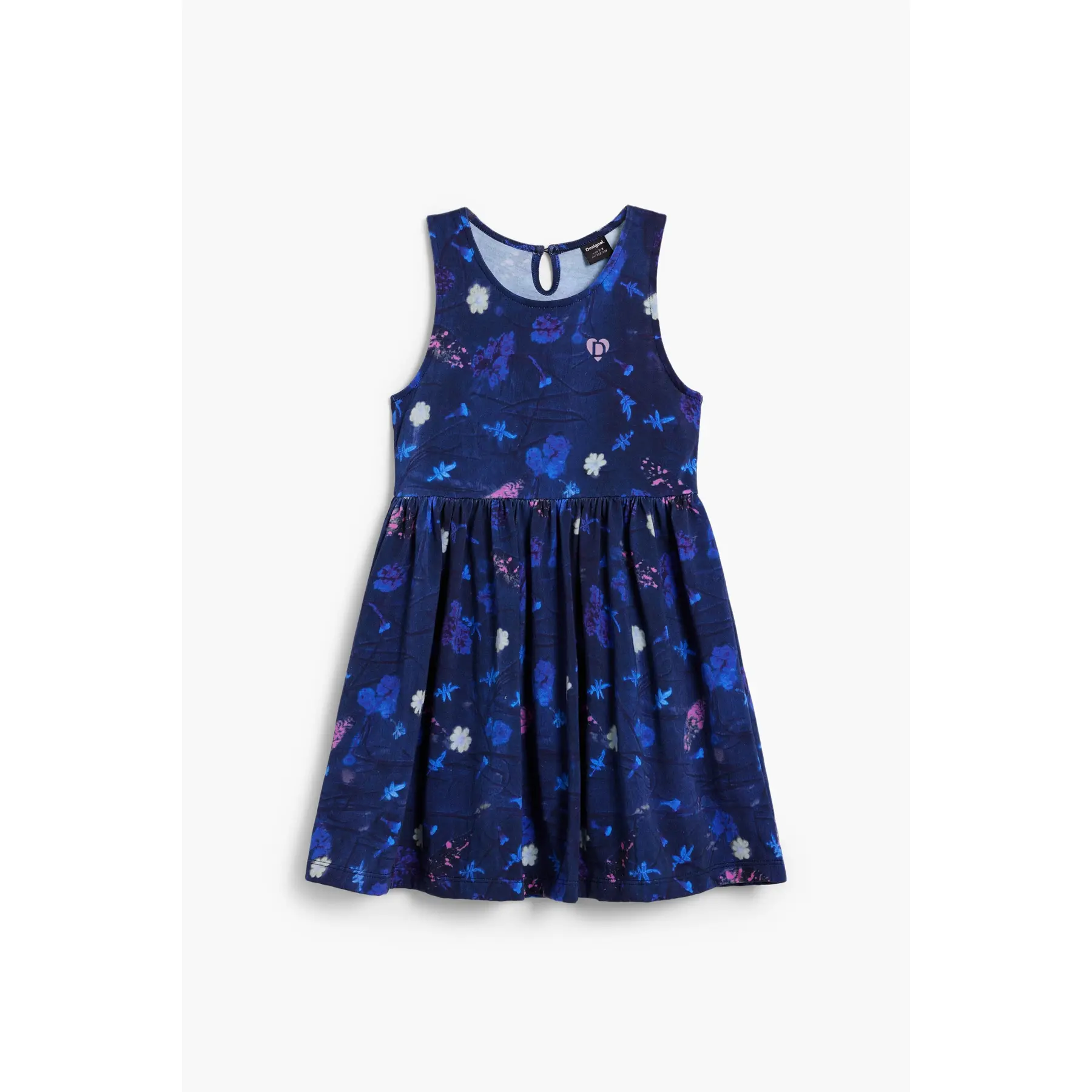 Desigual Girls Bleu 'S Dress Flowers