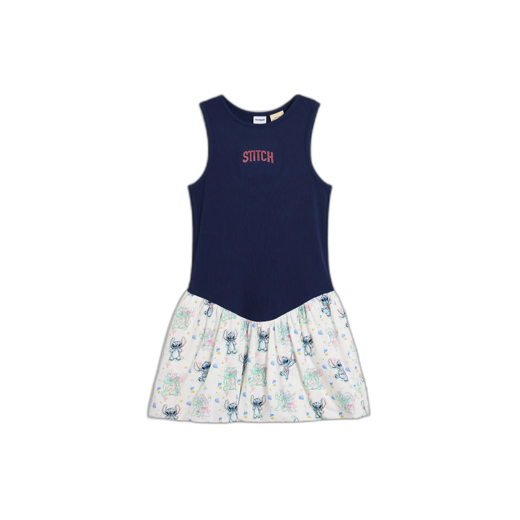 Desigual Damen Bleu Mädchenkleid Lilo&Stitch