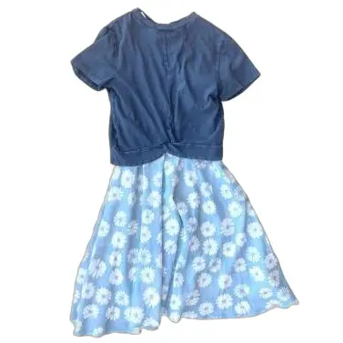 Desigual Filles Bleu Robe Fille Aroa