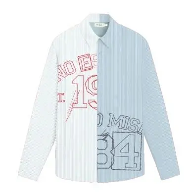 Desigual Herren Bleu Hemd College