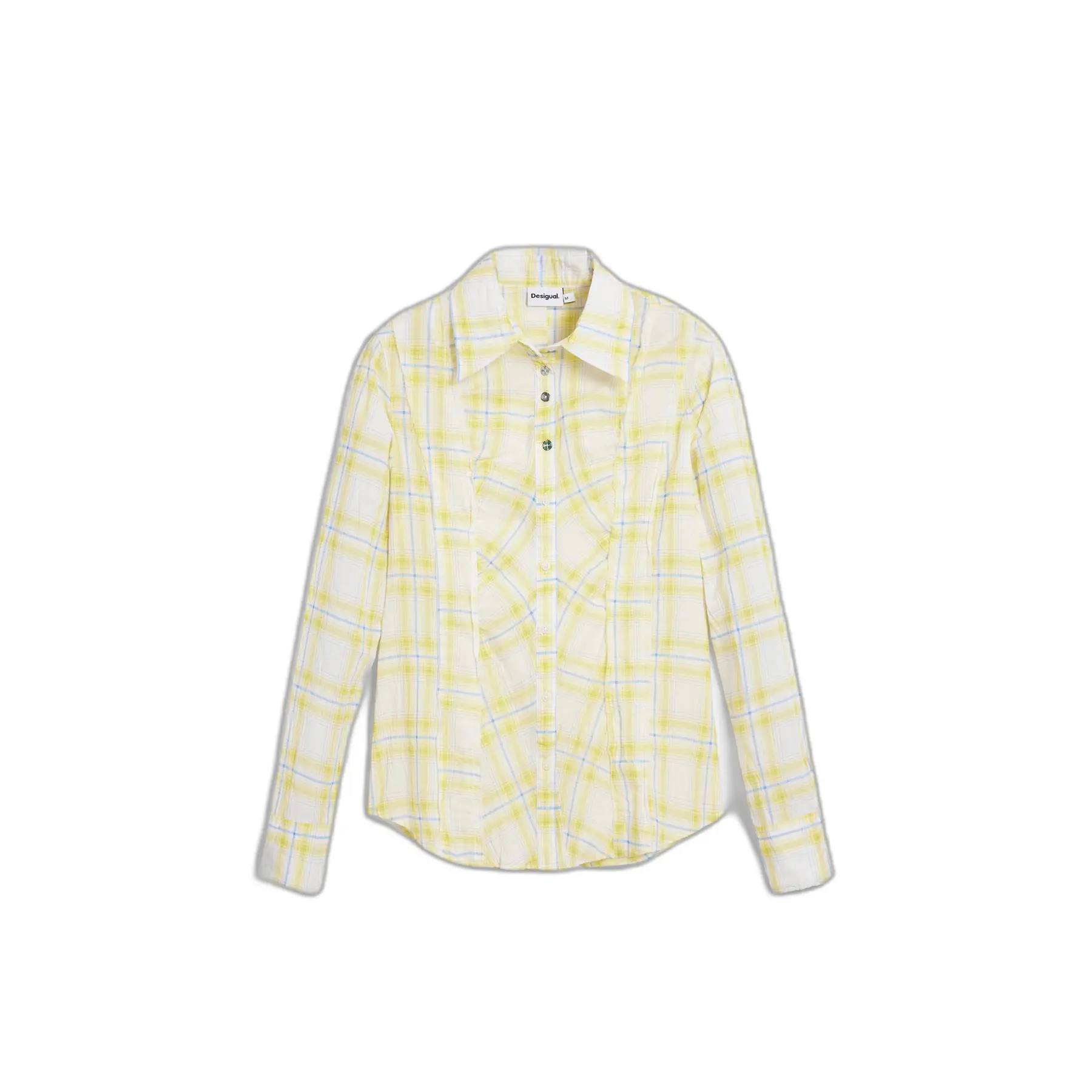 Desigual Donna Jaune Camicia Da A Maniche Lunghe Buble