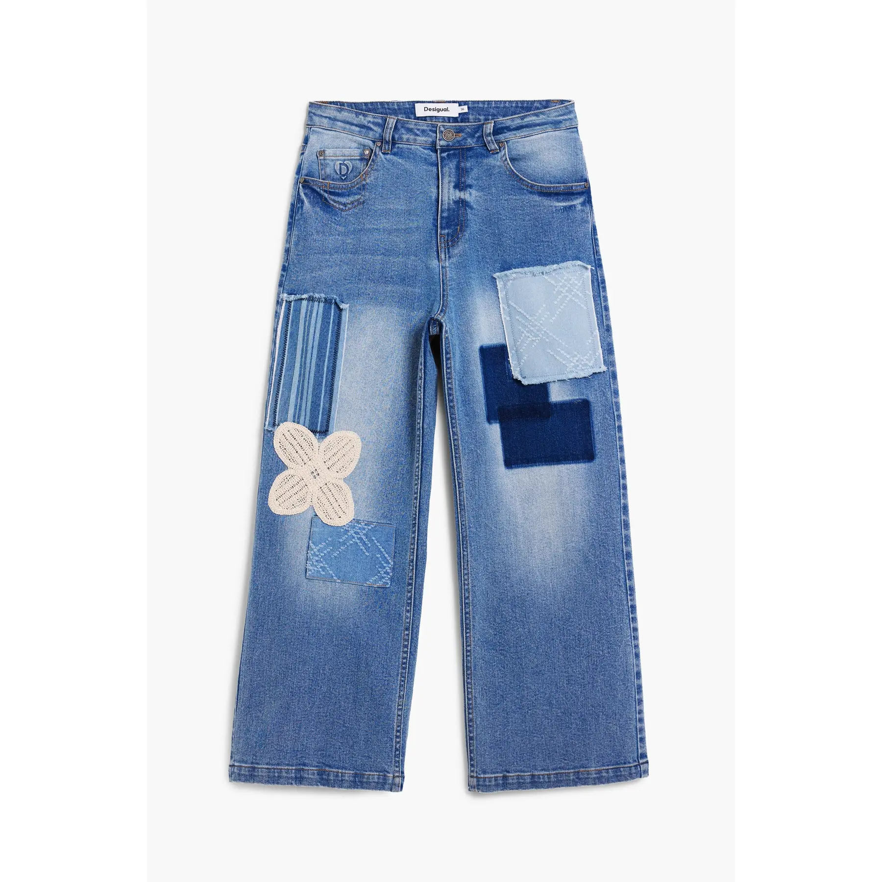 Desigual Donna Bleu Jeans Da Leto