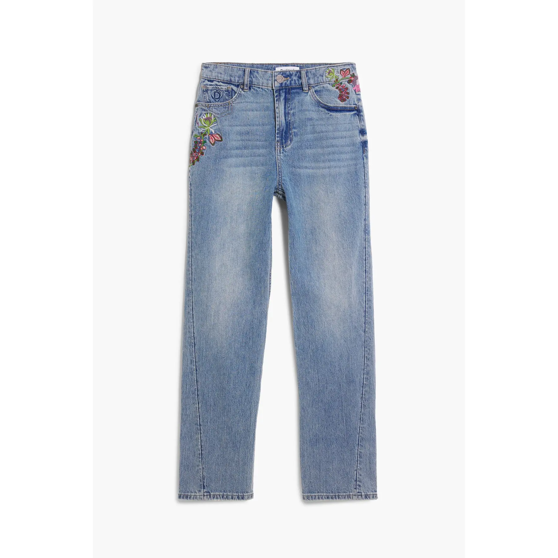 Desigual Damen Bleu Jeans Flora