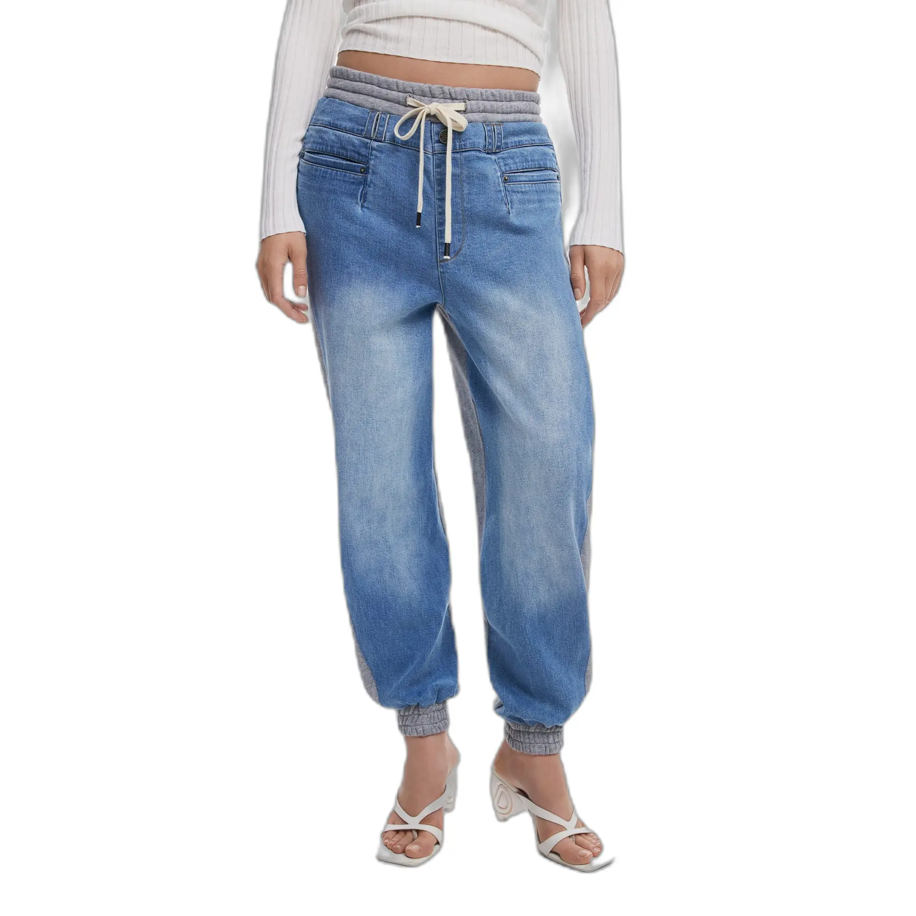 Desigual Donna Bleu Jeans Da Sportti