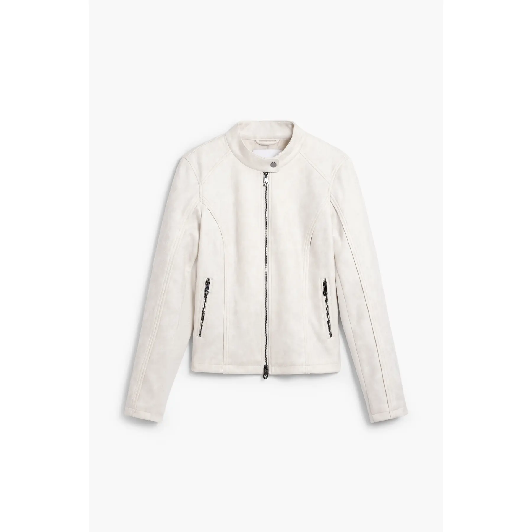 Desigual Donna Blanc Giacca Di Pelle Da Sand