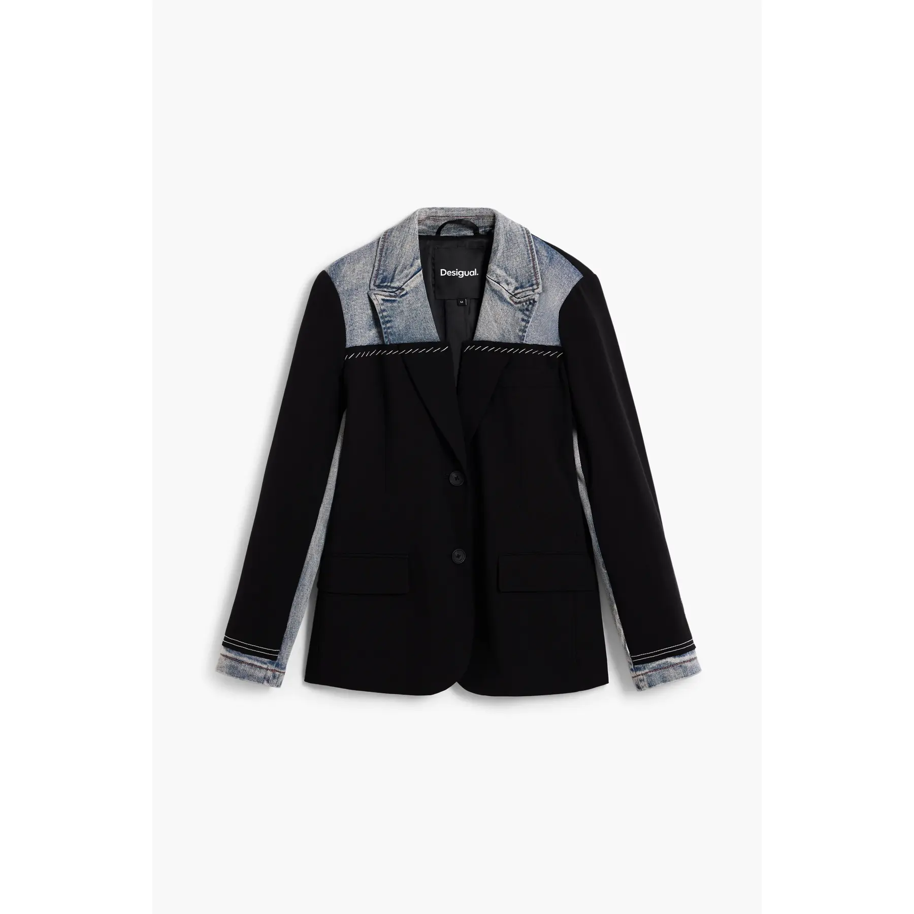 Desigual Donna Noir Blazer Da Lord