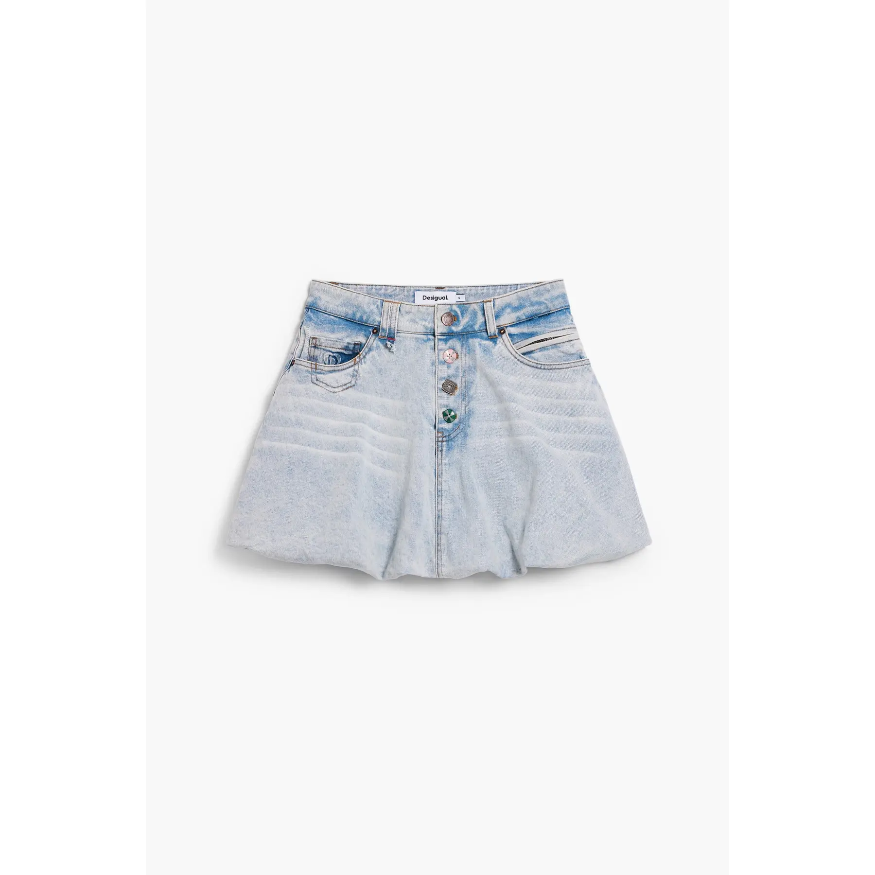 Desigual Donna Bleu Minigonna Da Globo