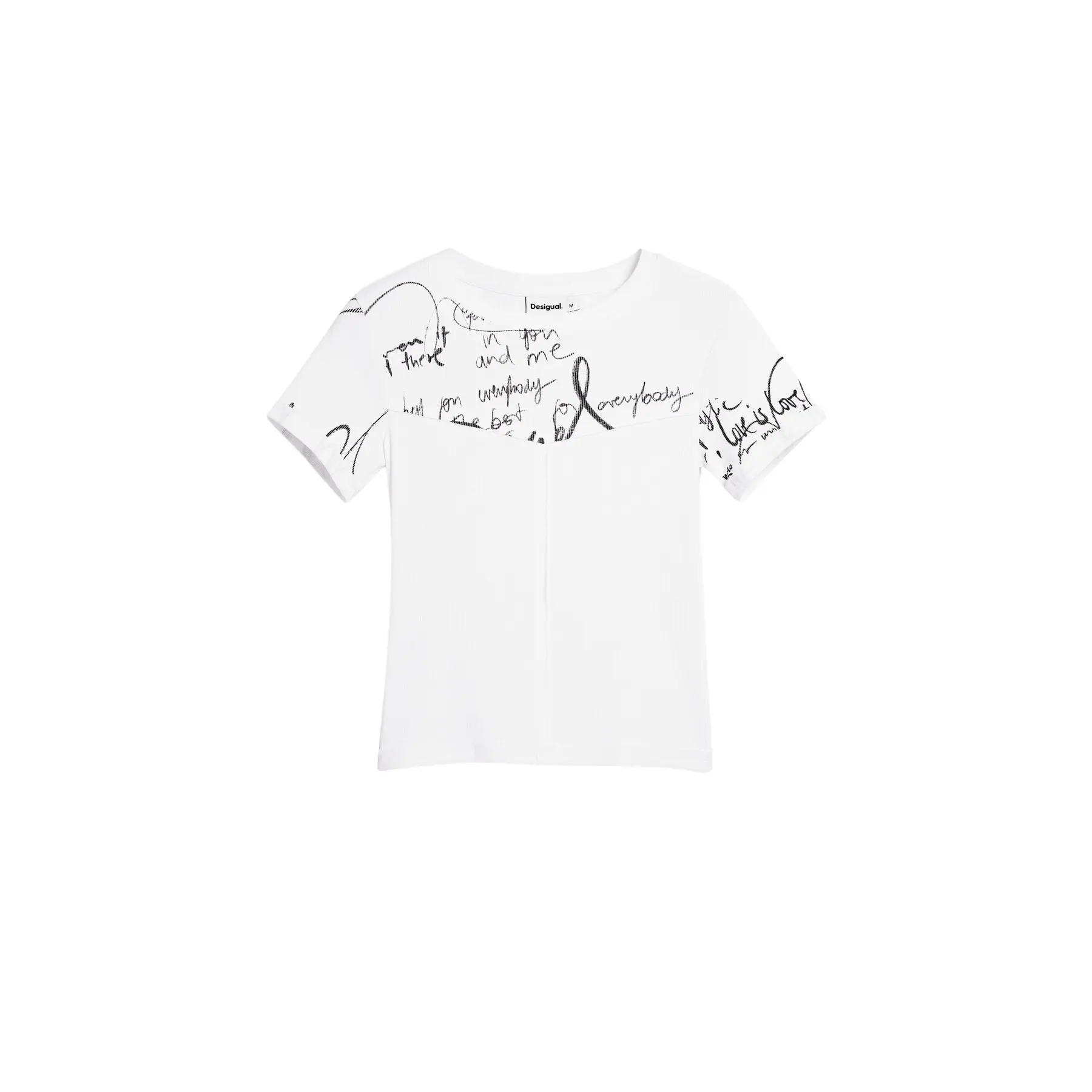 Desigual Damen Blanc T-Shirt Helsinki