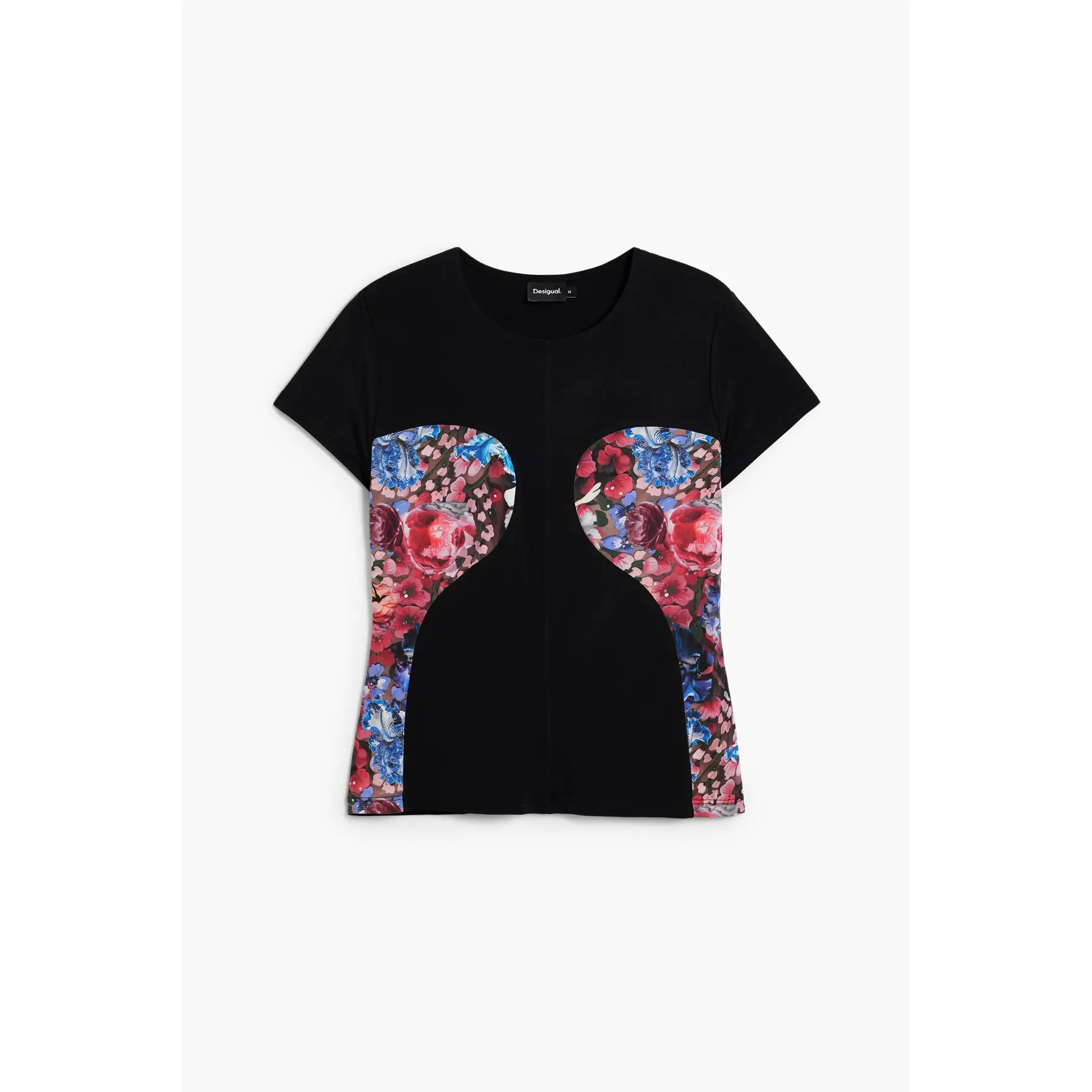 Desigual Women's Noir T-Shirt Lacroix