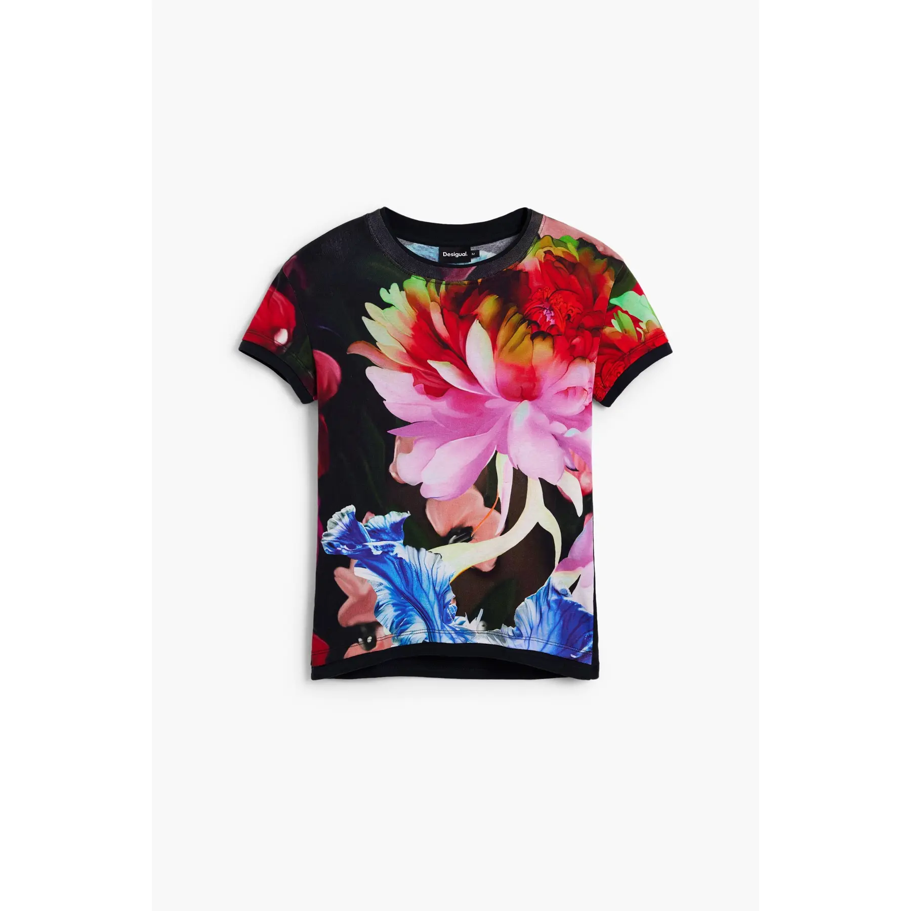 Desigual Donna Noir T-Shirt Da Lacroix