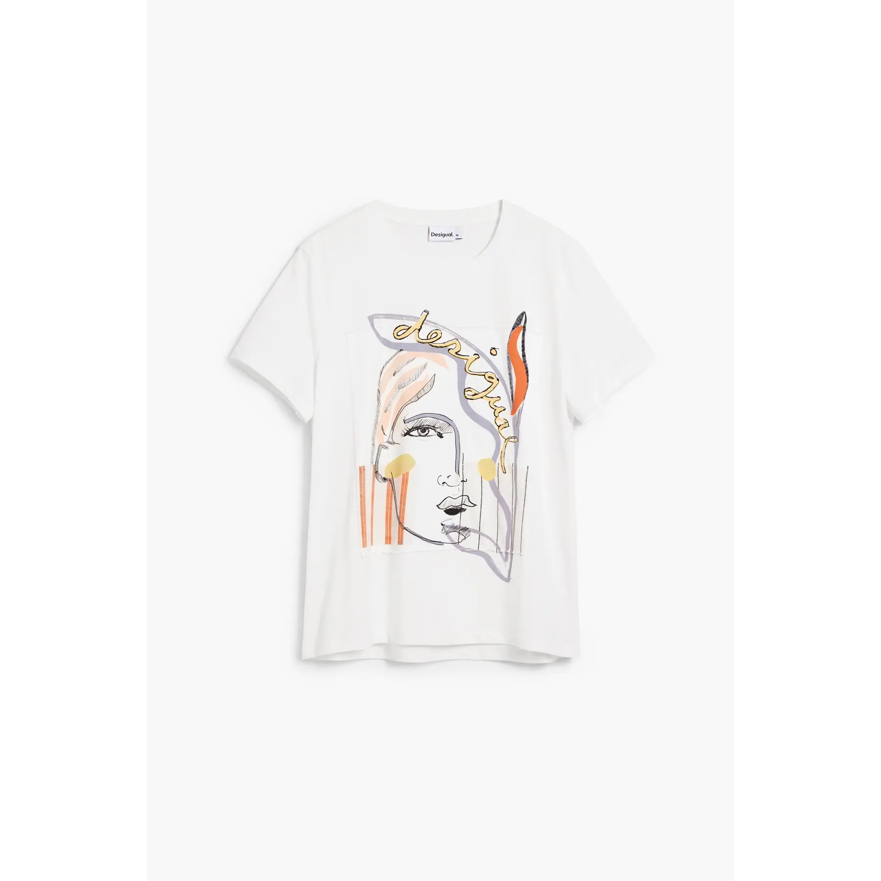 Desigual Damen Blanc T-Shirt Vilma