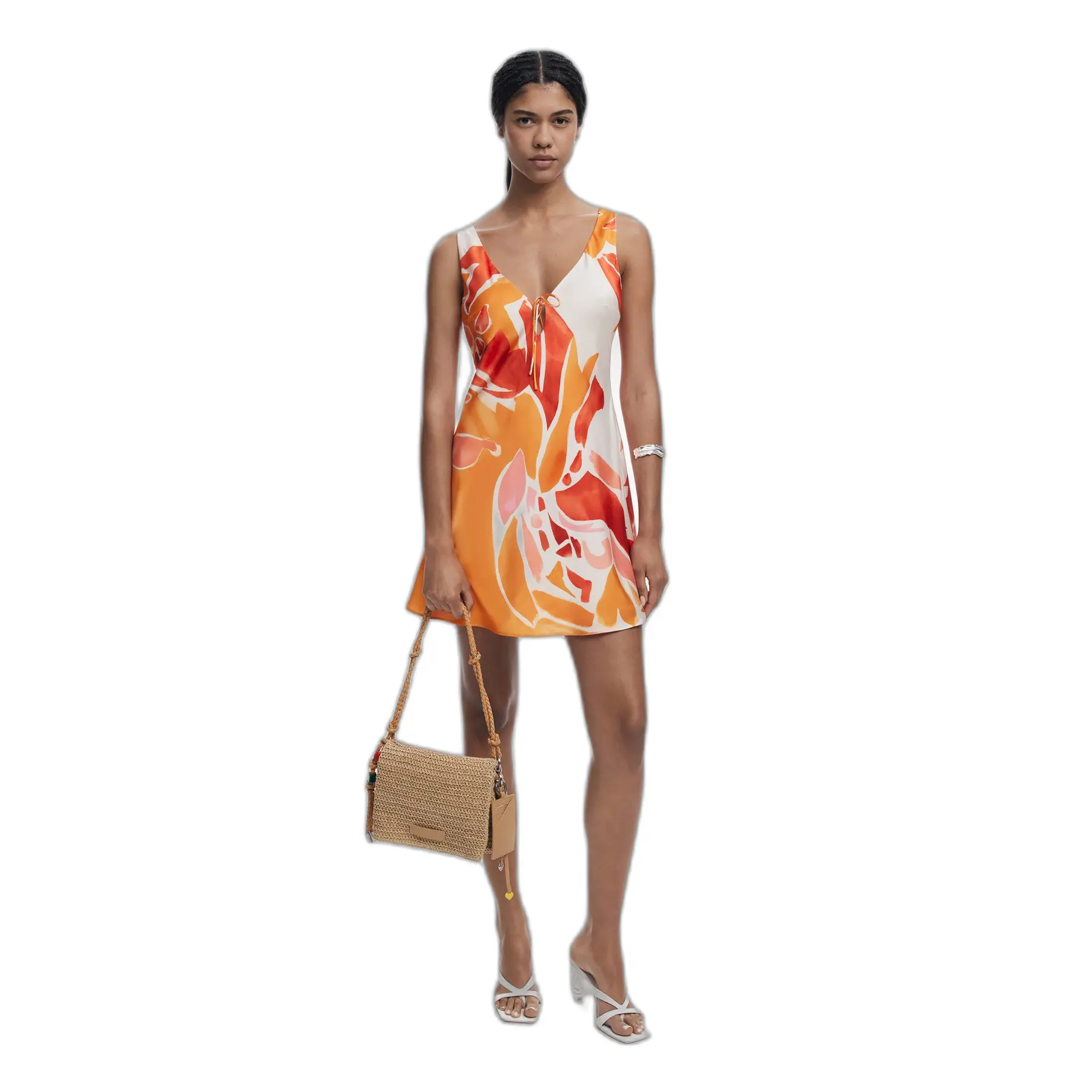 Desigual Damen Orange Kleid Delilah