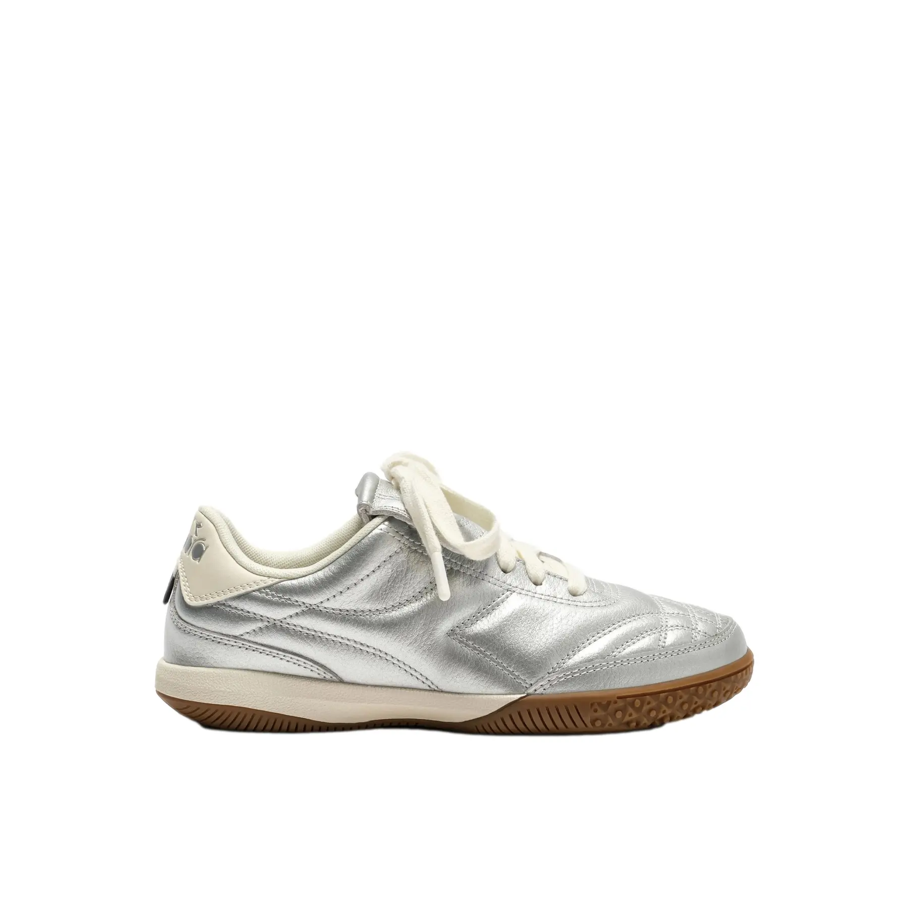 Image of Baskets aus laminiertem Leder Diadora Gold Indoor Metallic