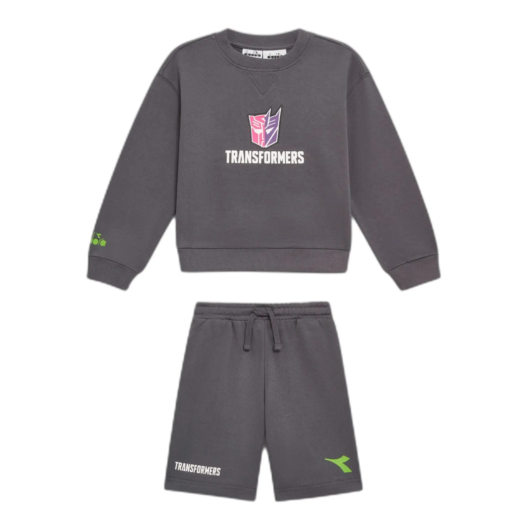 Child Sweatshirt and Shorts Set Diadora Transformers