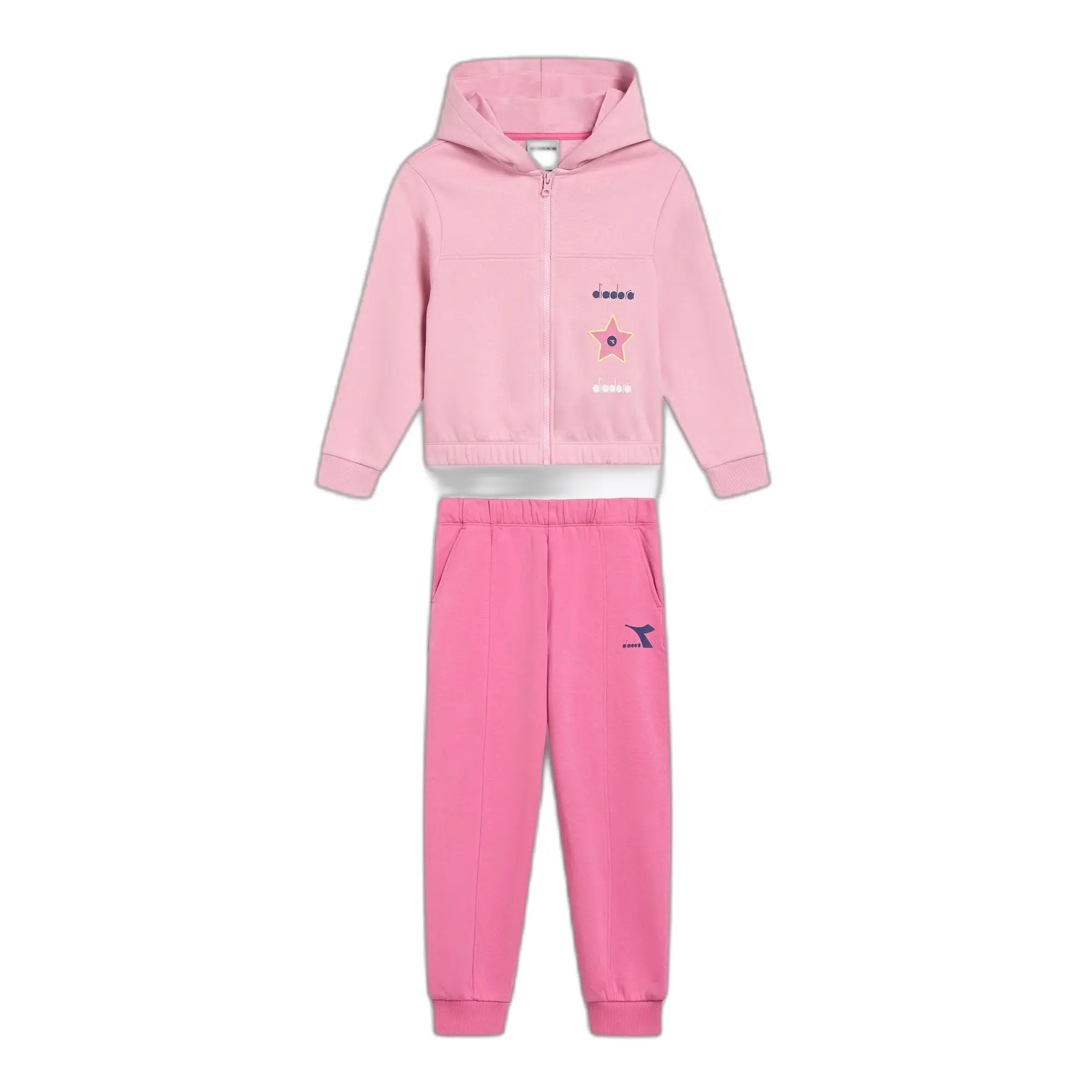 8053607714186 - Mädchen Kapuzenpullover mit durchgehendem Reißverschluss Logo