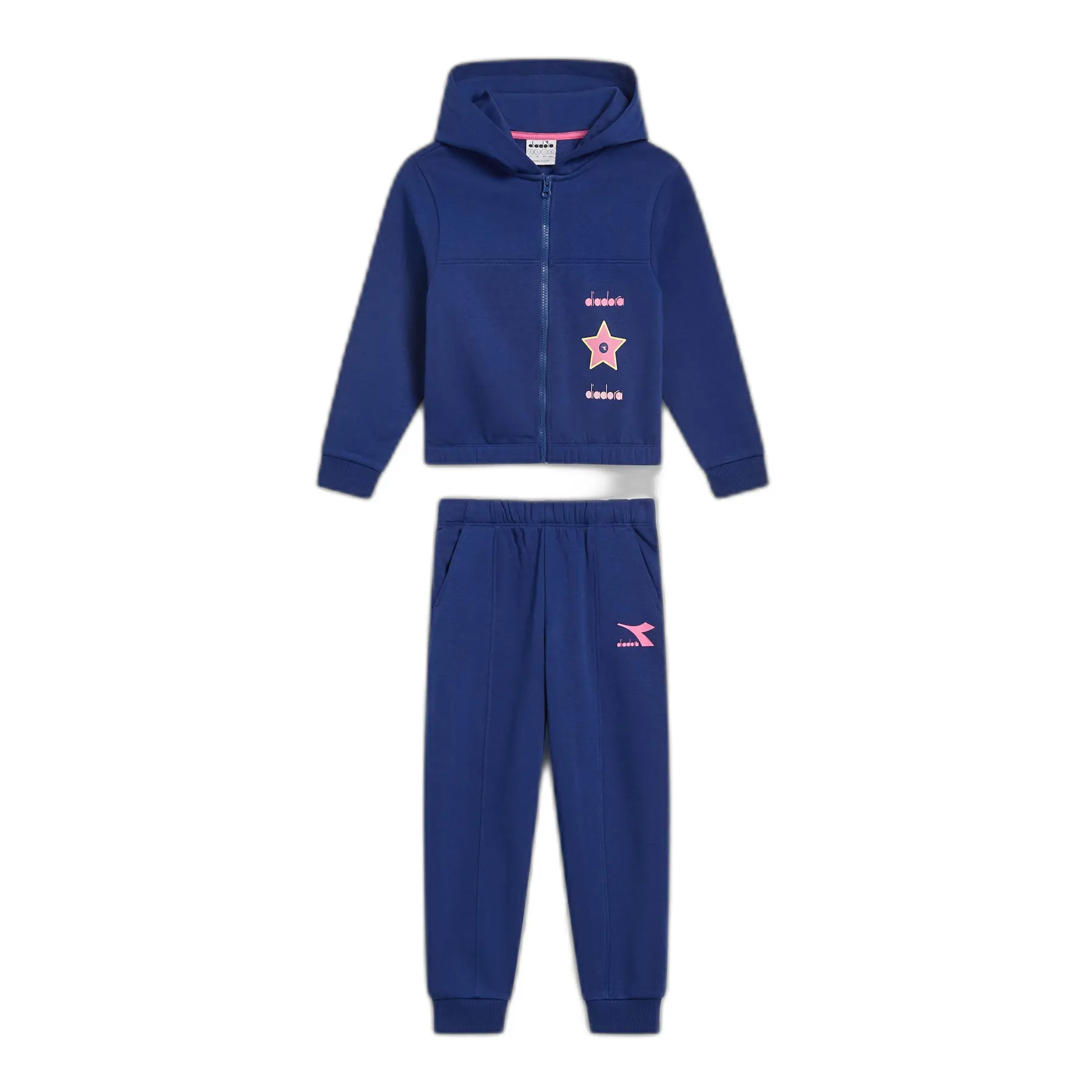 8053607714223 - Mädchen Kapuzenpullover mit durchgehendem Reißverschluss Logo