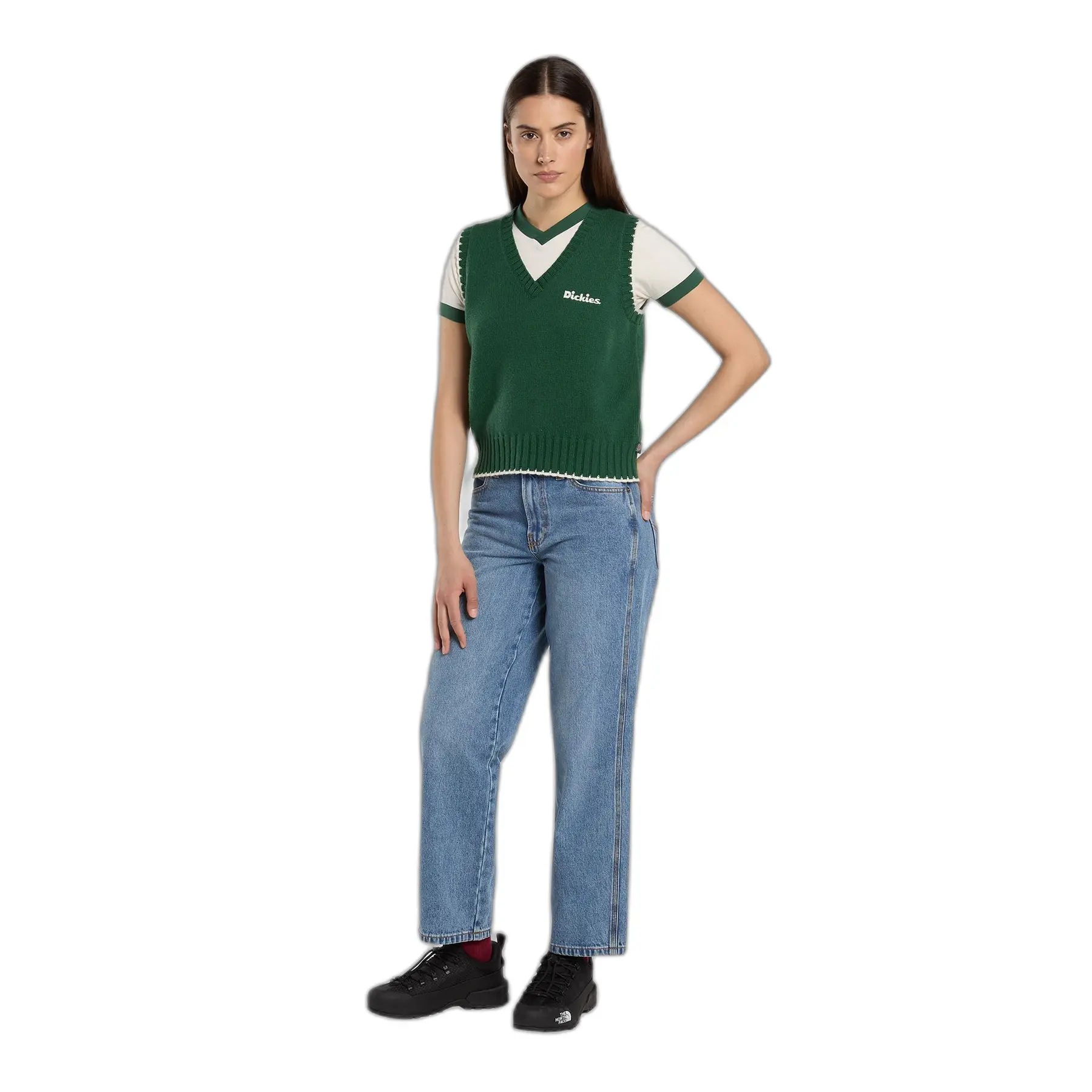 Damen T-Shirt Dickies Slayden Ringer
