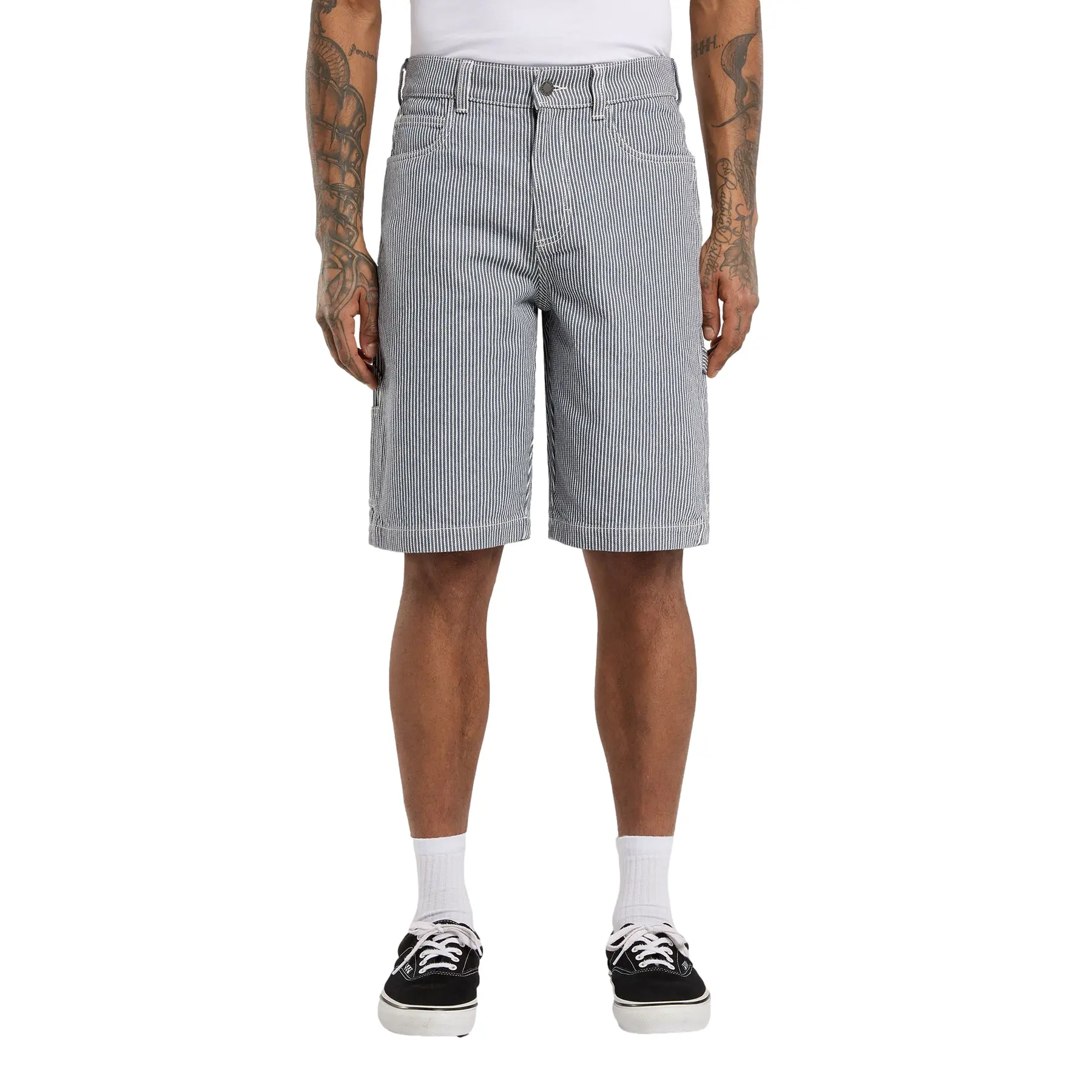 Streifen-Bermuda in Hickory Dickies 11"