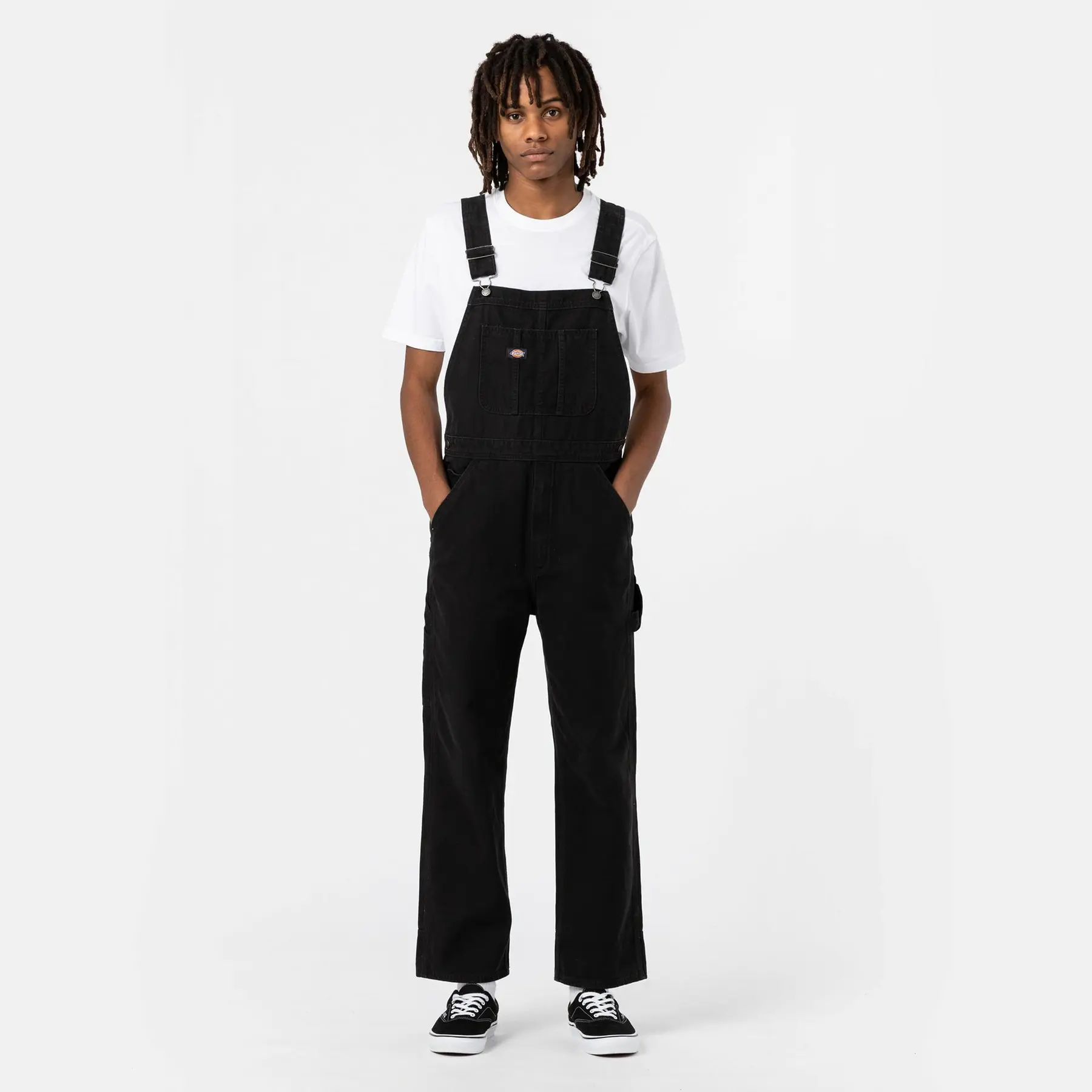 0196013094874 - - Duck Canvas - Leinen-Latzhose in Schwarz-Black