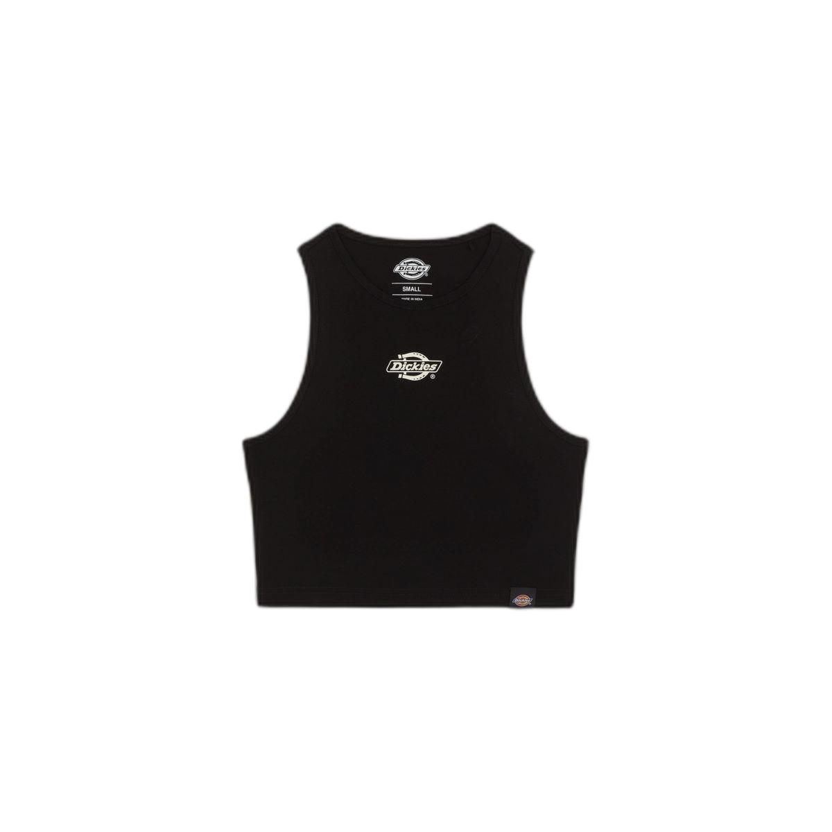 0196246642545 - - Powers - Trägertop in Schwarz mit mittigem Logo-Black