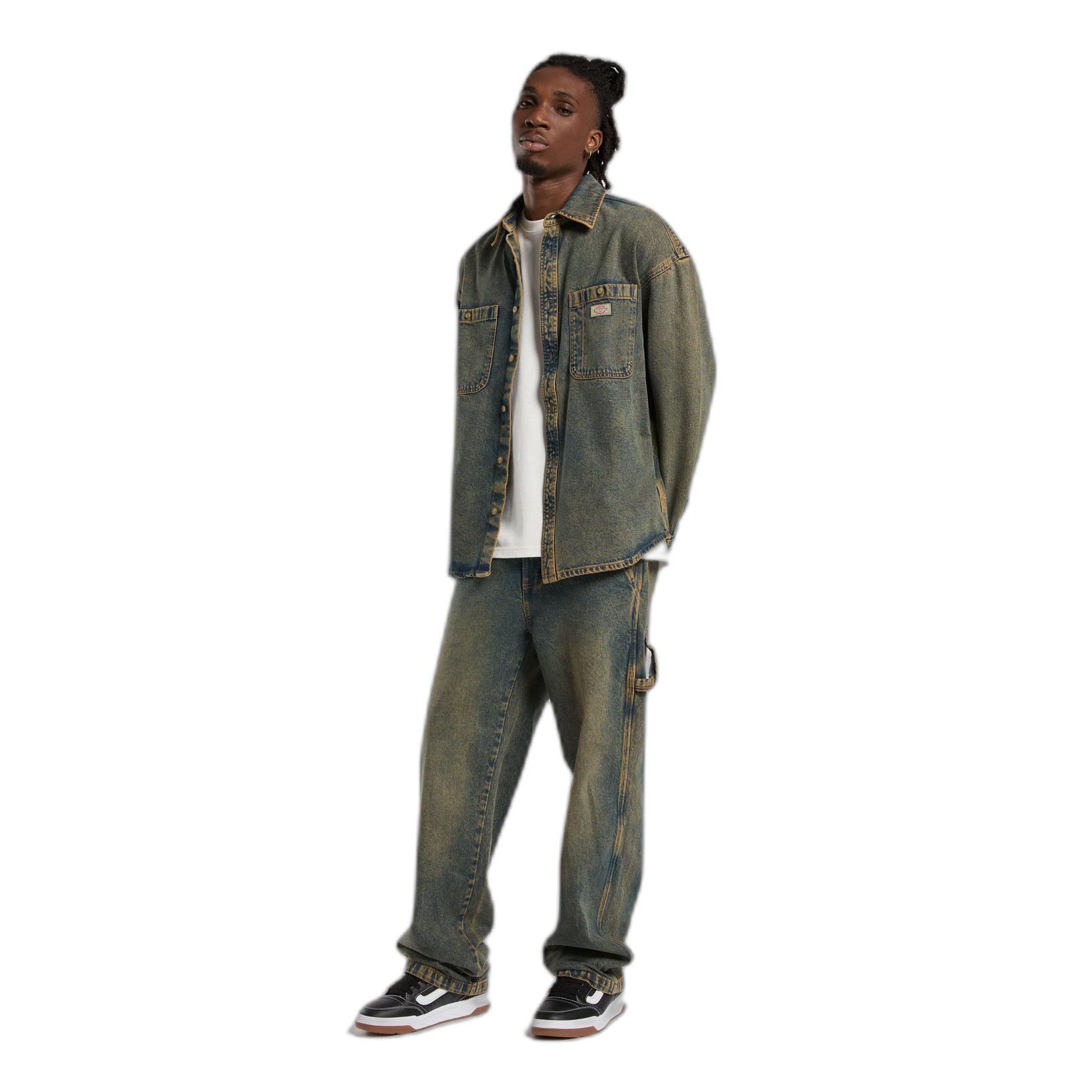 0196011972525 - Relaxed Fit Jeanshemd mit Brusttaschen Modell HOUSTON