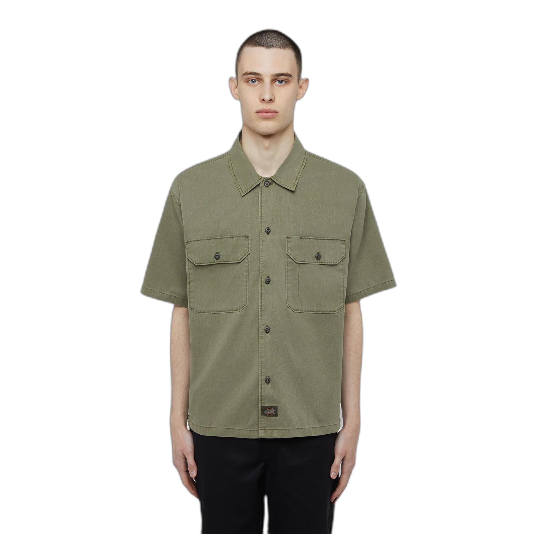 0196011924722 - UNIONVILLE GD WORK SHIRT Kurzarmhemd oliv in S