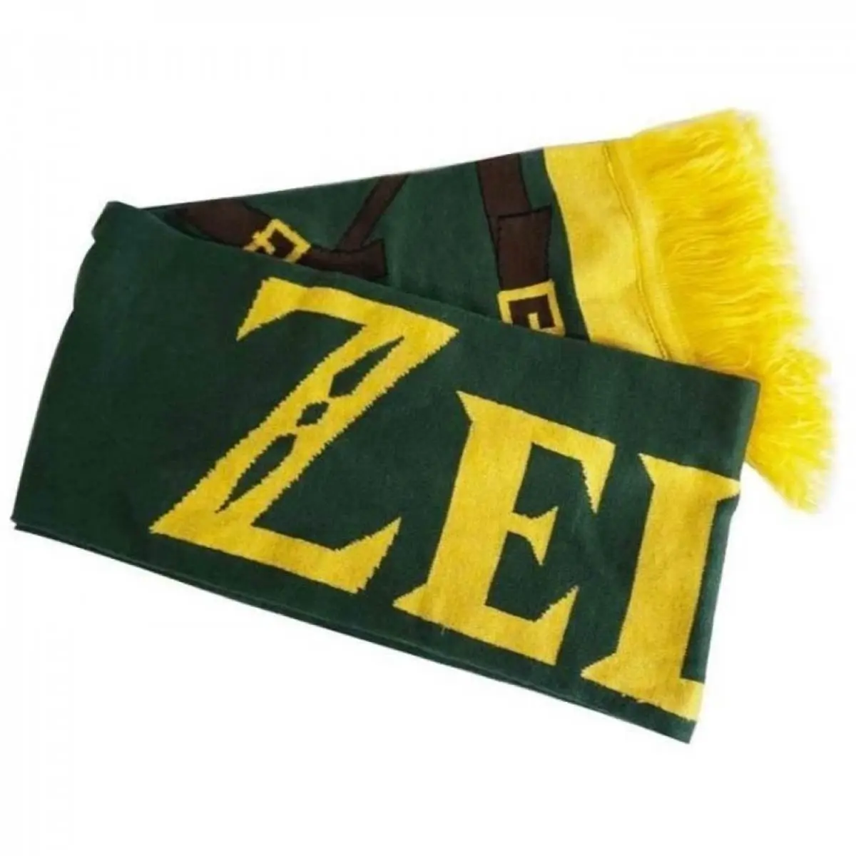 The Legend of Zelda - Link's Knitted Scarf / Sjaal with Printed Straps