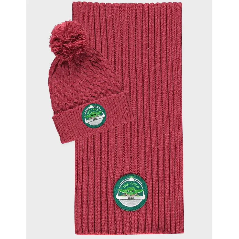 8718526128673 - Set aus Mütze und Schal für Kinder Star WarsThe Mandalorian