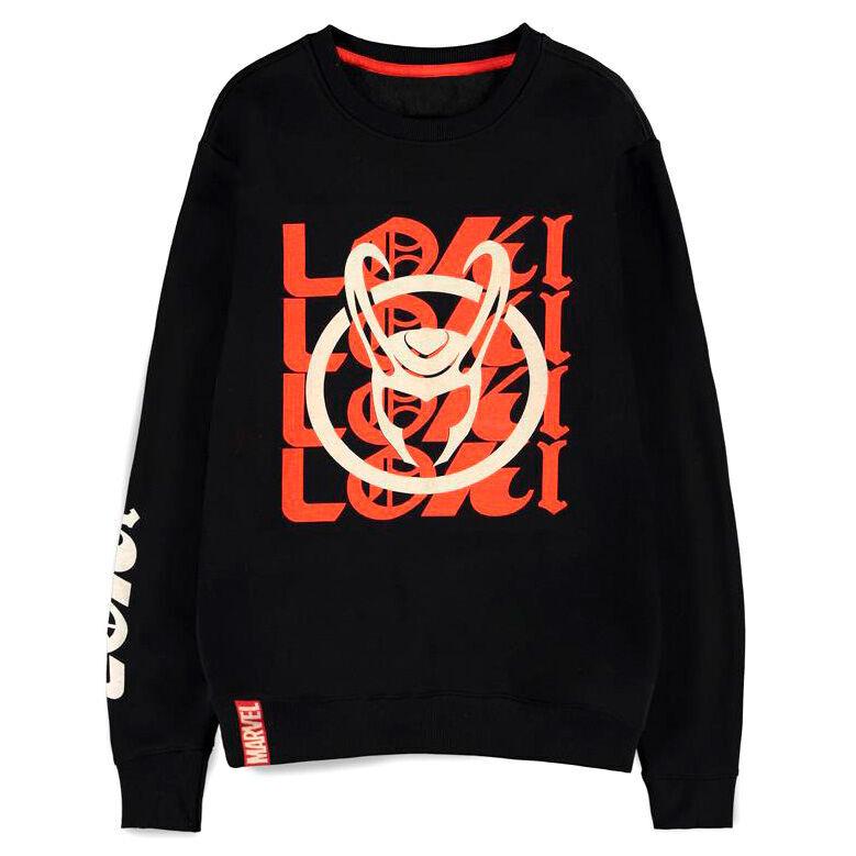 8718526340747 - Sweatshirt mit Rundhalsausschnitt Marvel Loki Logo Text 8718526340747 - Sweatshirt mit Rundhalsausschnitt Marvel Loki Logo Text