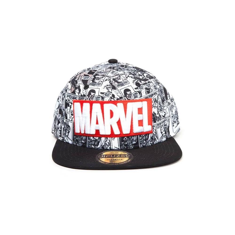 8718526227482 - Snapback Cap Marvel Comics Classic Red & White Logo