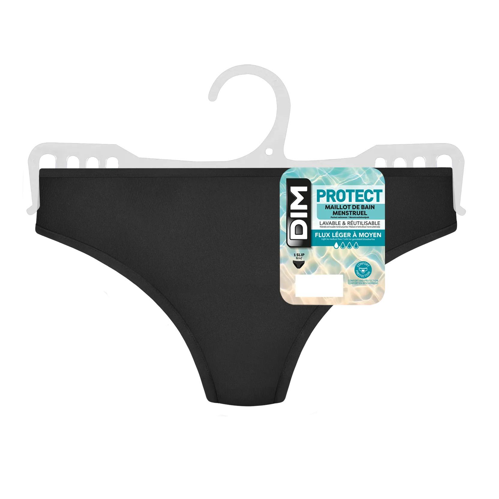 3610863294200 - Menstruelle Badehose Slip für leichte bis mittlere Flutung für Frauen DIM Protect